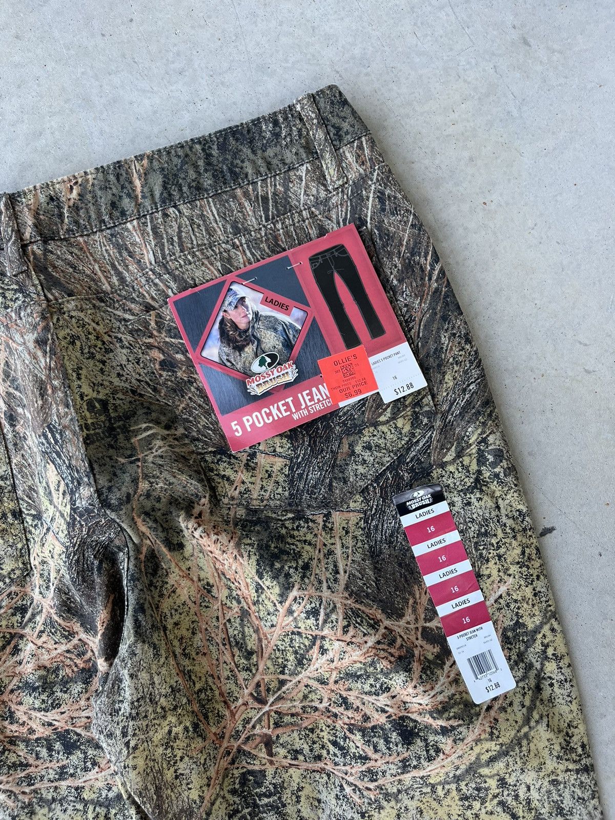 Vintage Vintage 00s Mossy Oak Camo Flared Pants Size 36" / US 14 / IT 50 - 4 Thumbnail