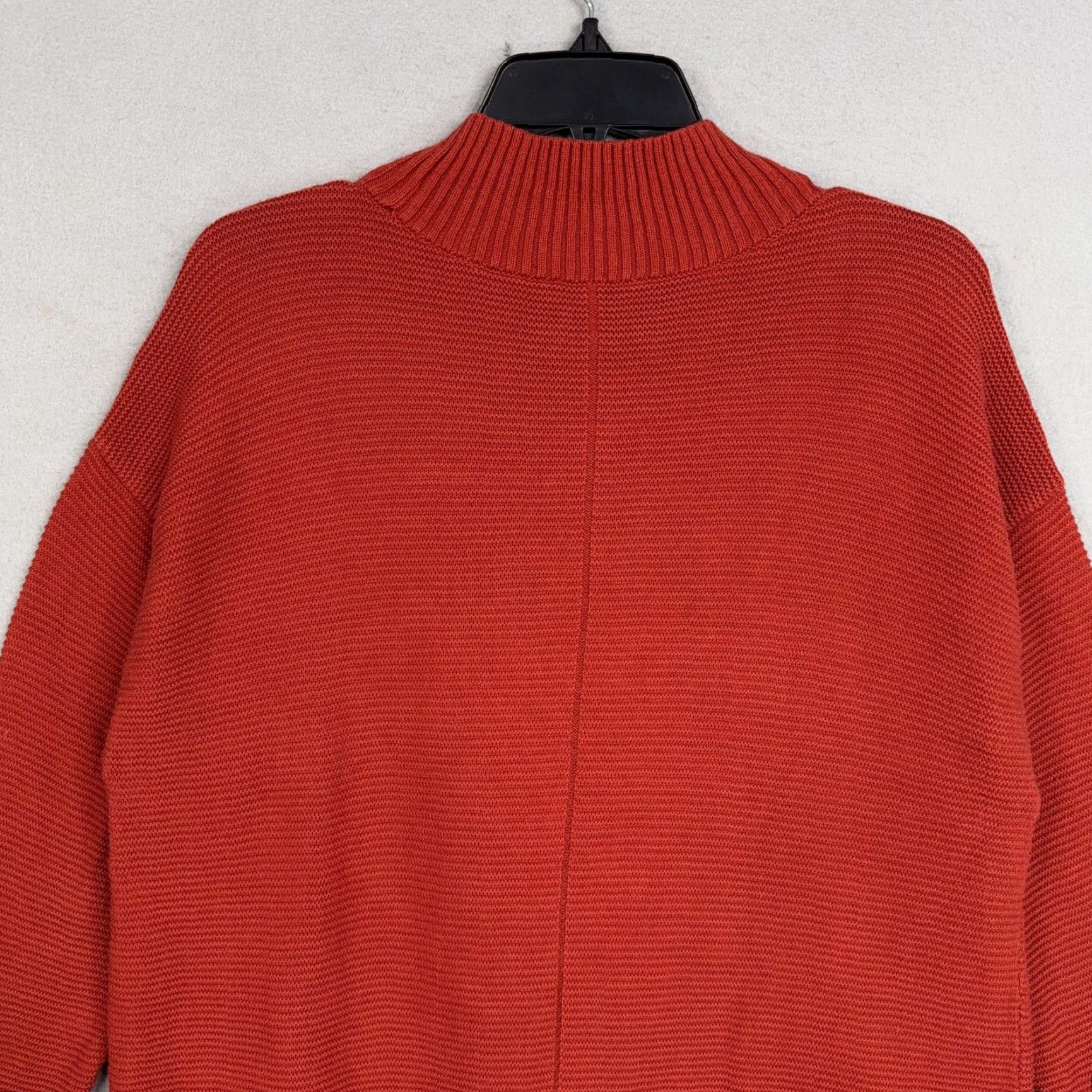 Talbots Talbots Sweater Tunic Womens 1X Red Ribbed Cozy Plus Soft Casual Knit Mock Neck Long Sleeve Size XL / US 12-14 / IT 48-50 - 7 Thumbnail