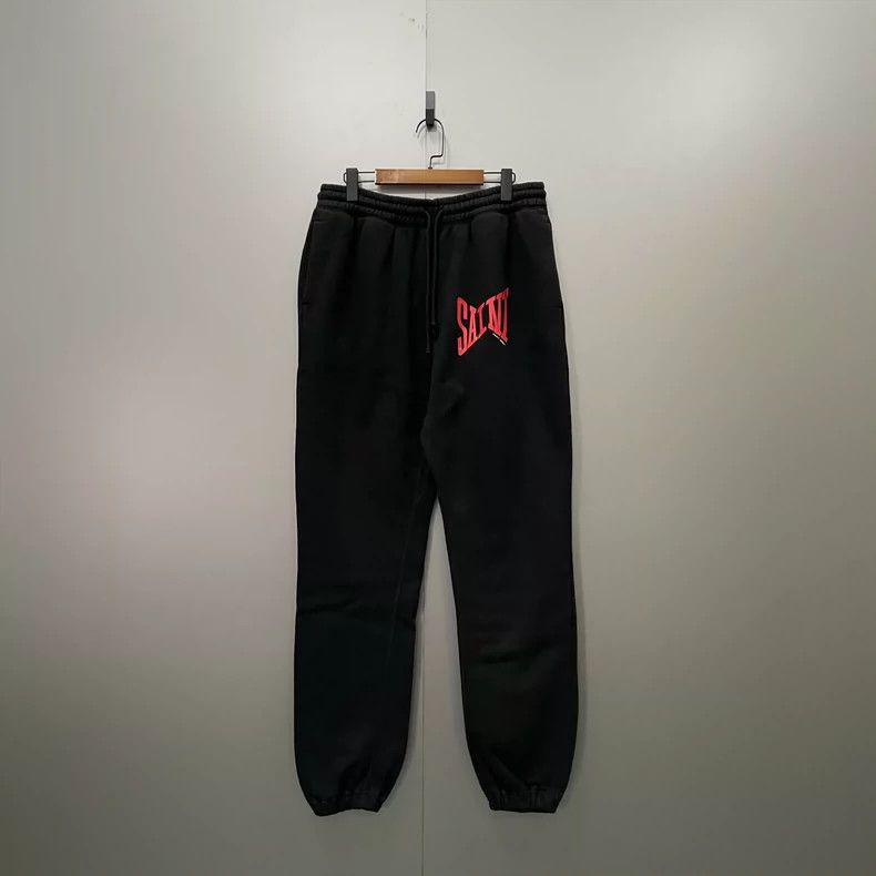 Saint Laurent Paris Saint Michael Black Logo Sweatpants-dmc Size US 26 / EU 42 - 1 Thumbnail