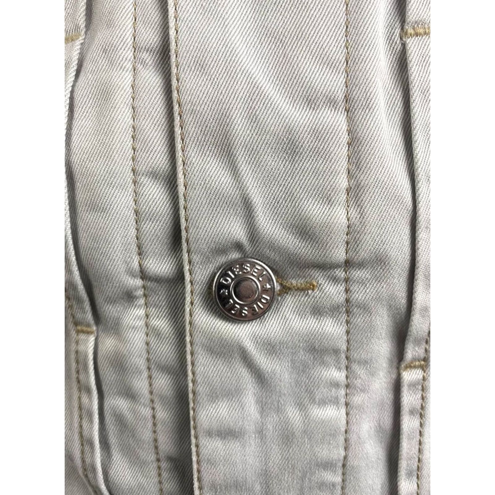 Diesel Diesel Jacket Trucker Mens Regular Gray Denim Cotton Long Sleeve Button Up M Size US M / EU 48-50 / 2 - 5 Thumbnail
