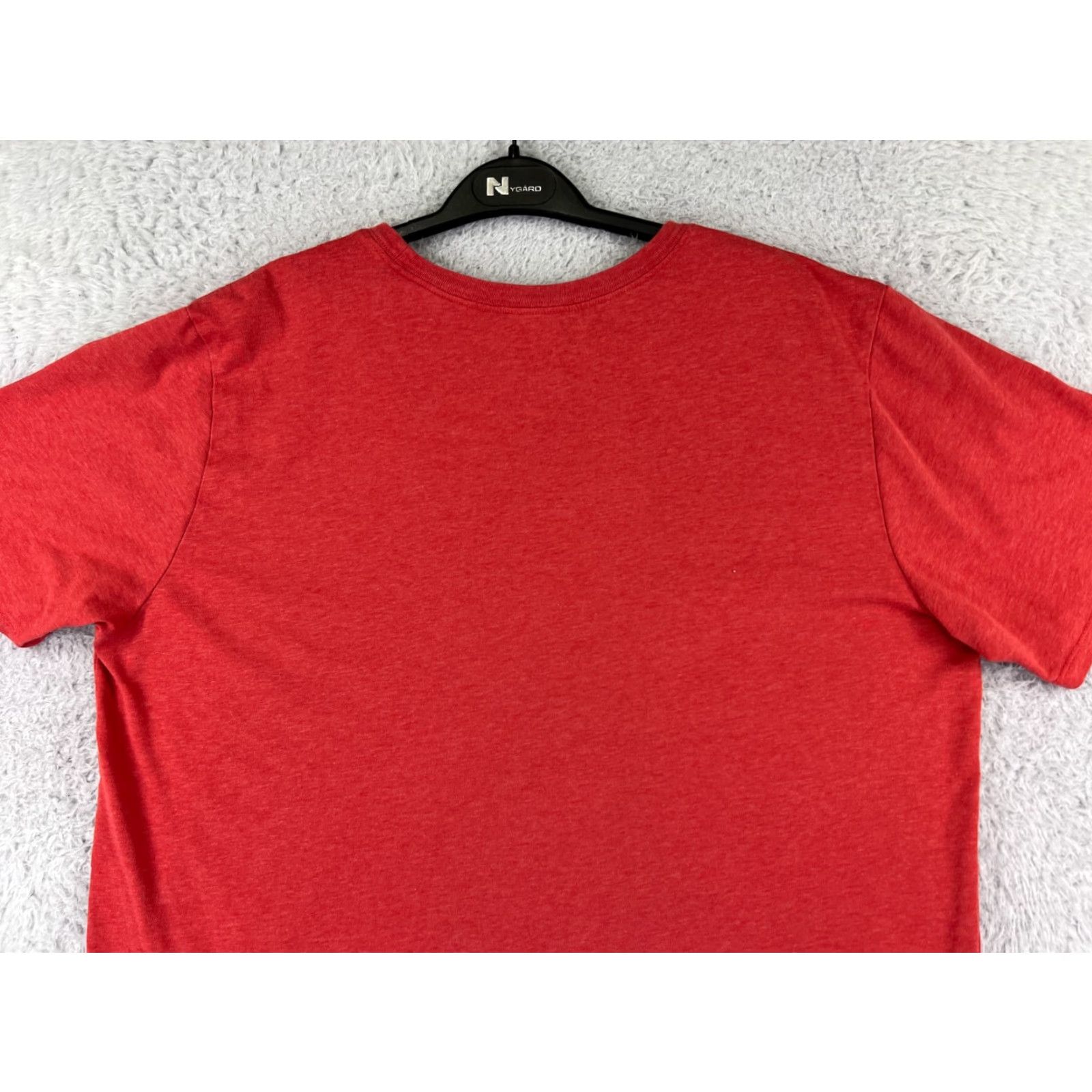 Nike Nike Shirt Mens XL Red Swoosh Short Sleeve Crew Neck Cotton Blend Gym Size US XL / EU 56 / 4 - 7 Thumbnail