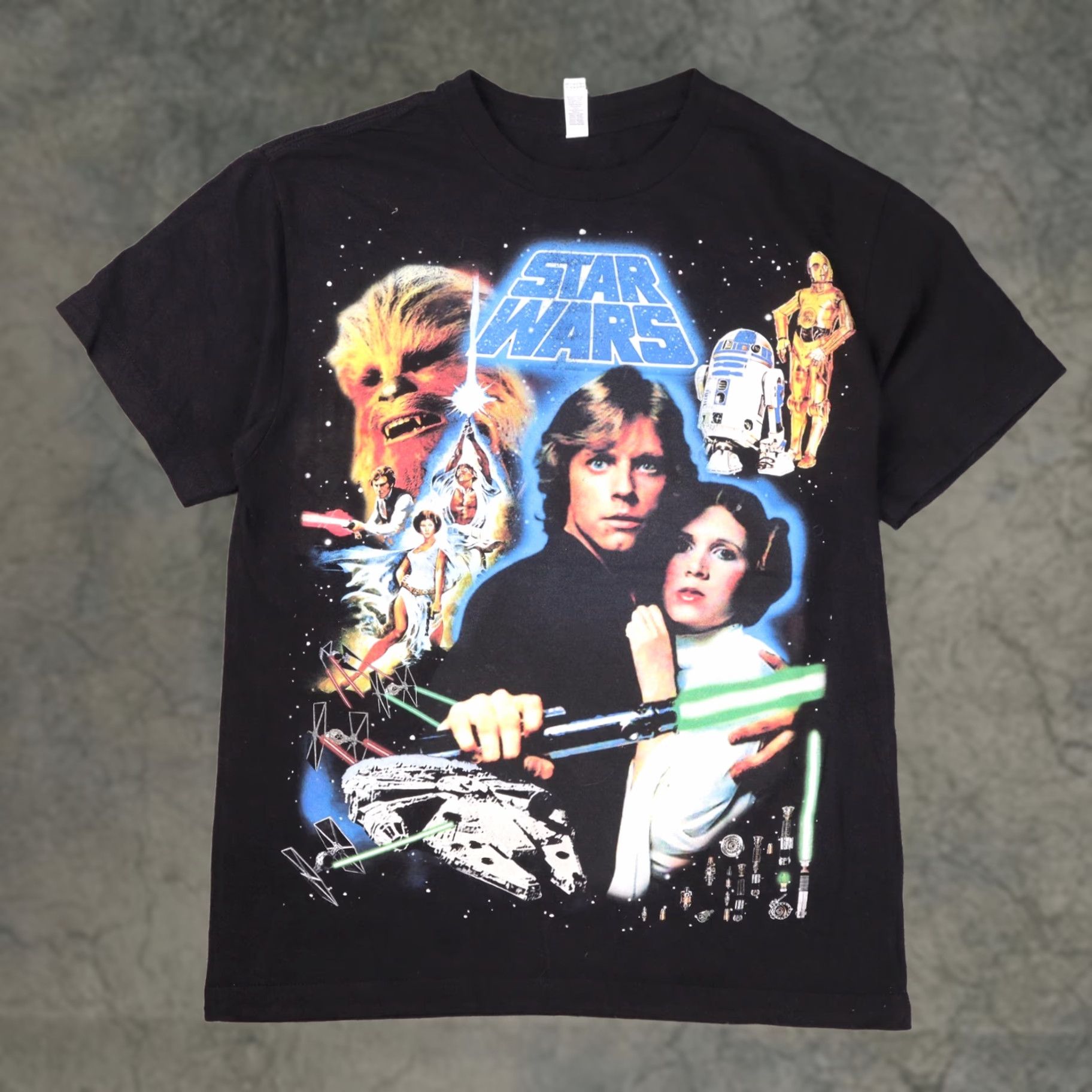 Kith × Star Wars kith x star wars yoda vintage tee black size 