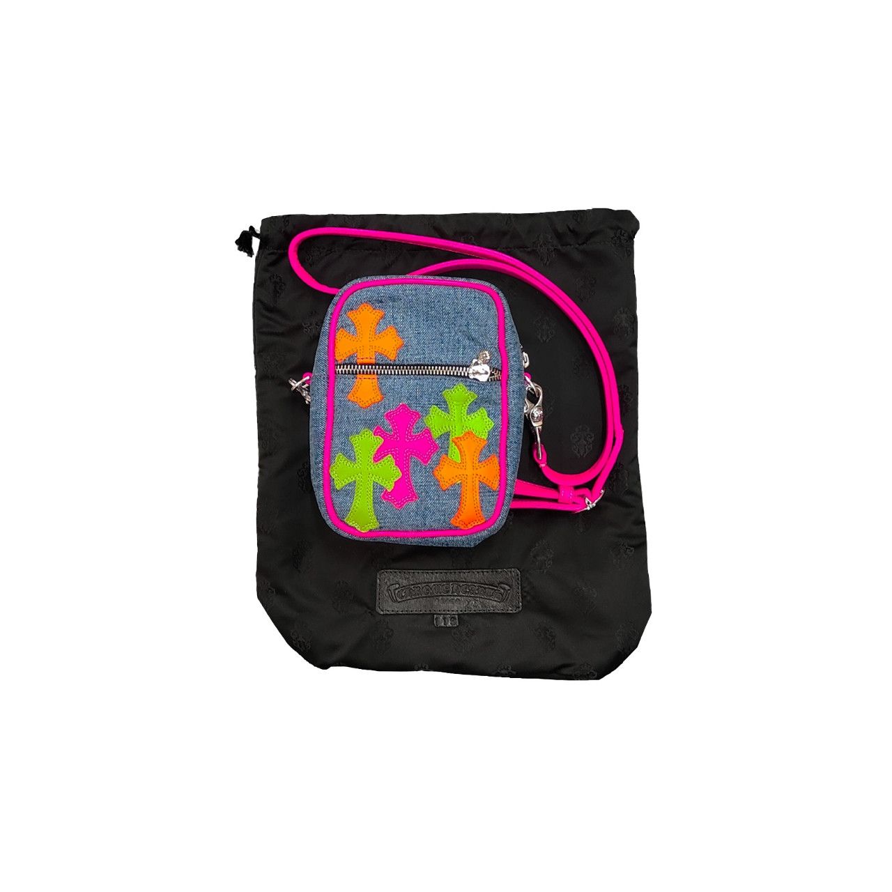 Chrome Hearts Chrome Hearts Multcolor Denim Cross Patch Taka Bag Size ONE SIZE - 4 Thumbnail