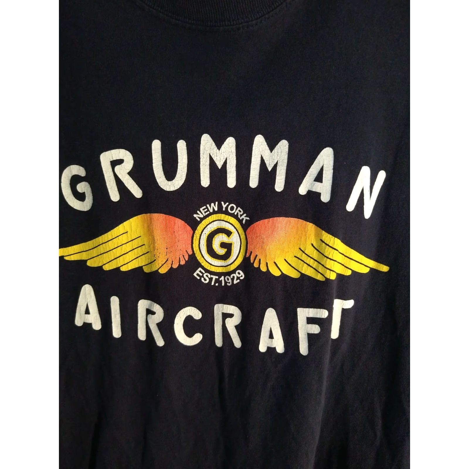 Gildan VINTAGE Northrop Grumman Aircraft T-shirt NY Size M military Gildan Short Sleeve 1990s Mens Size US M / EU 48-50 / 2 - 3 Thumbnail