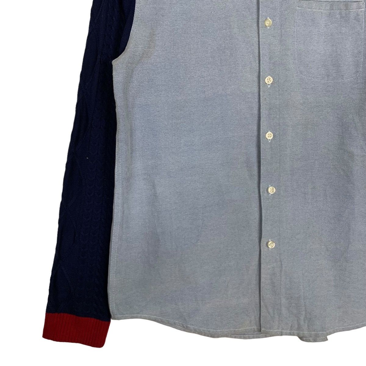 Japanese Brand Design Tshirts Store Graniph Knitted Sleeve Shirt #0089-C6 Size US L / EU 52-54 / 3 - 4 Thumbnail
