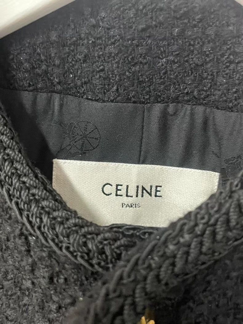 Celine Celine Black Gold Button Tweed Jacket Size US S / EU 44-46 / 1 - 6 Thumbnail