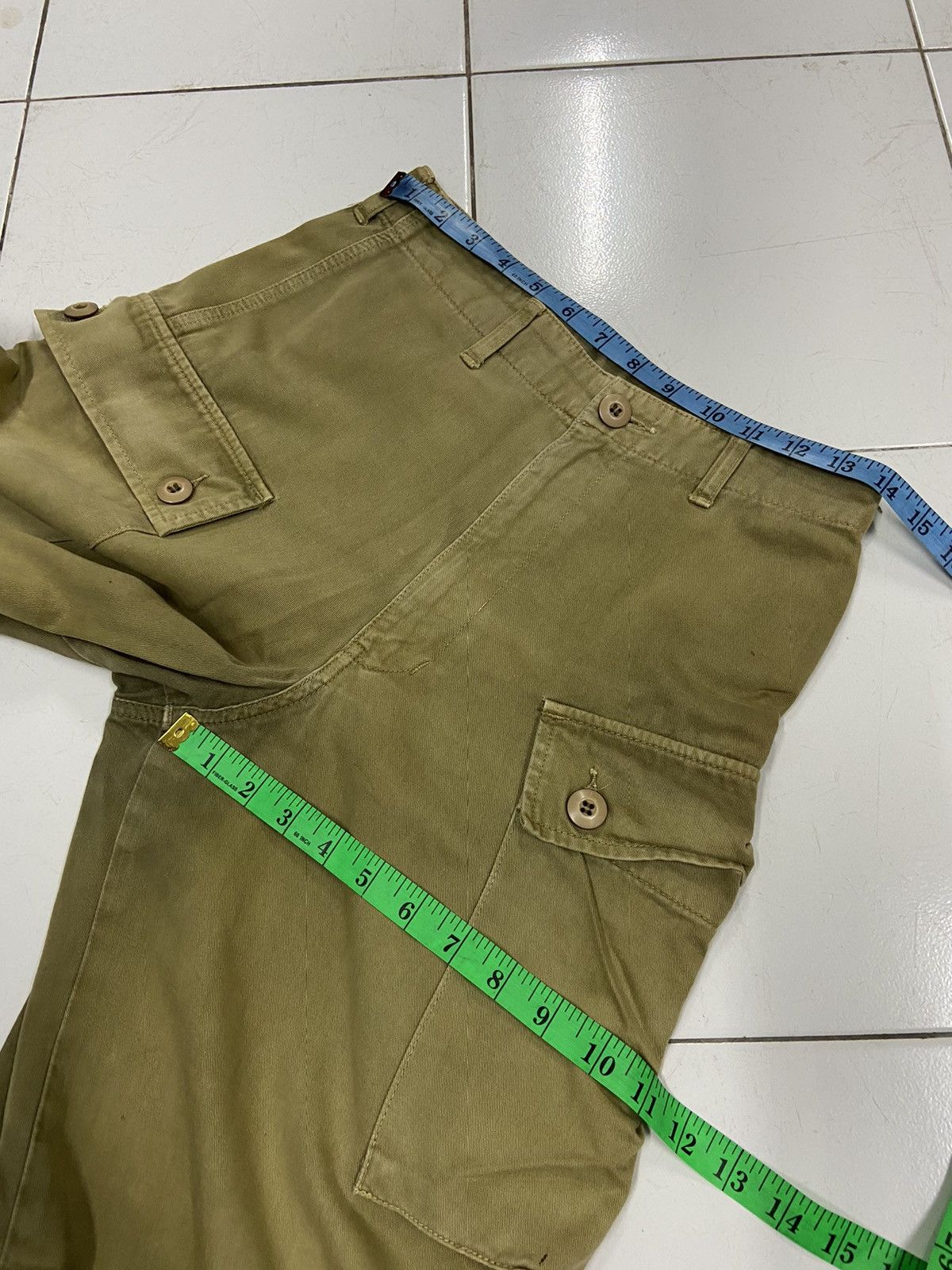 Vintage VINTAGE ARMY MONKEY POCKET CARGO PANTS Size US 28 / EU 44 - 10 Thumbnail