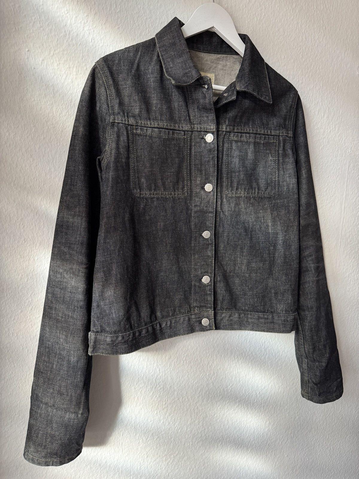 Helmut Lang Helmut Lang SS04 Raw Denim Jacket Black Slim 2 Pocket Unisex Size US M / EU 48-50 / 2 - 2 Thumbnail