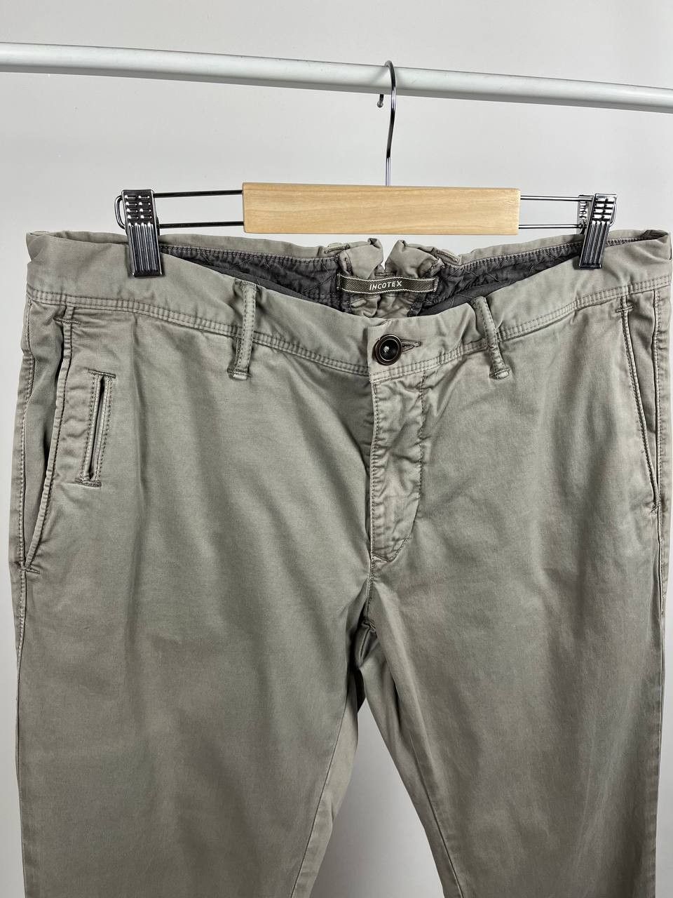 Incotex Incotex Skim Fit Gray Chino pants Size 34 Size US 34 / EU 50 - 3 Thumbnail