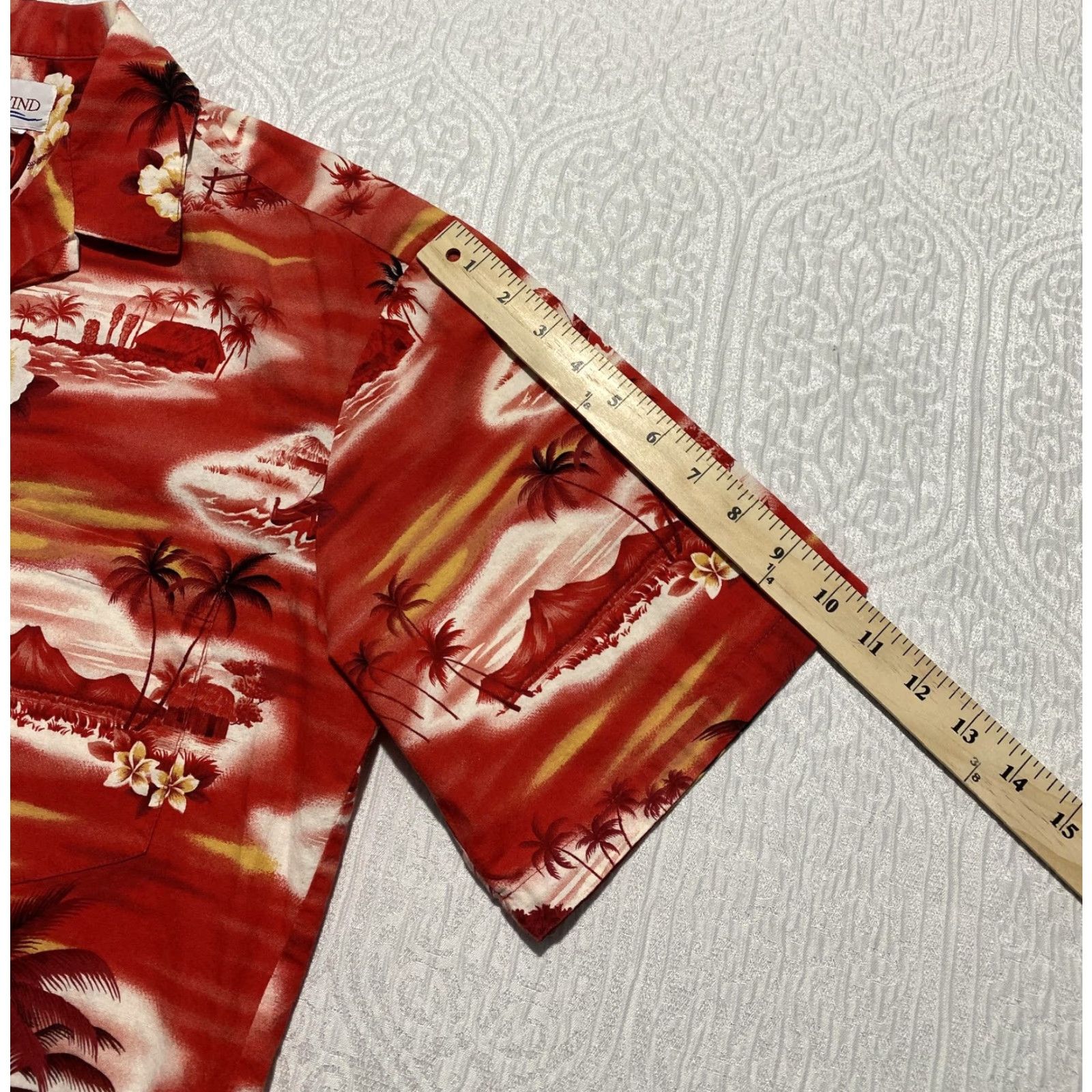 Vintage VINTAGE Seawind Mens Button-Up Hawaiian Shirt Red 100% Cotton Short Sleeve Size US M / EU 48-50 / 2 - 6 Thumbnail