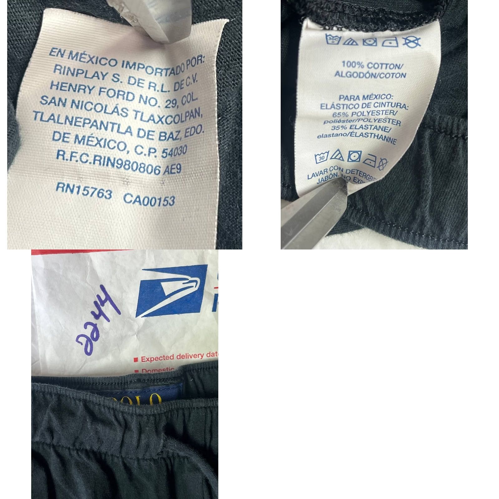 Polo Ralph Lauren Polo Ralph Lauren Mens Pajama Pants Drawstring Pockets Logo Black Medium Sleepwear Size US M / EU 48-50 / 2 - 8 Thumbnail