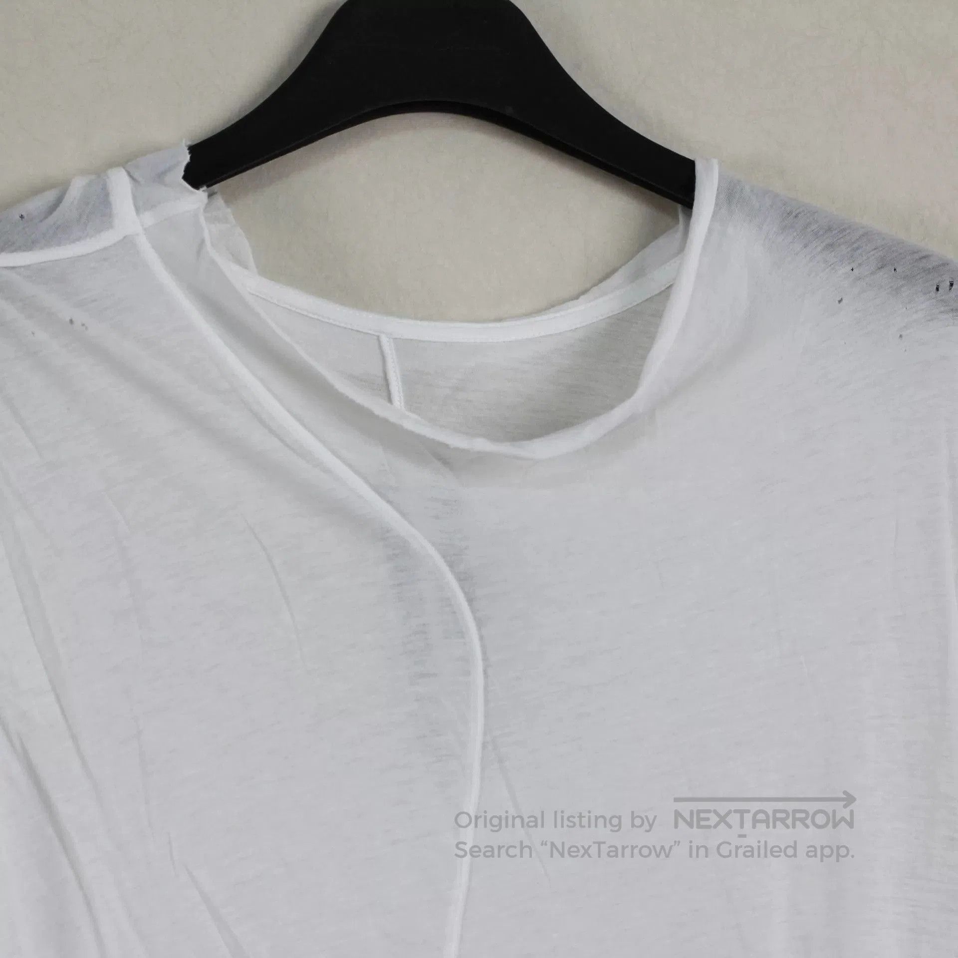 Rick Owens rick owens white oversized short sleeve shirt. Size US S / EU 44-46 / 1 - 2 Thumbnail