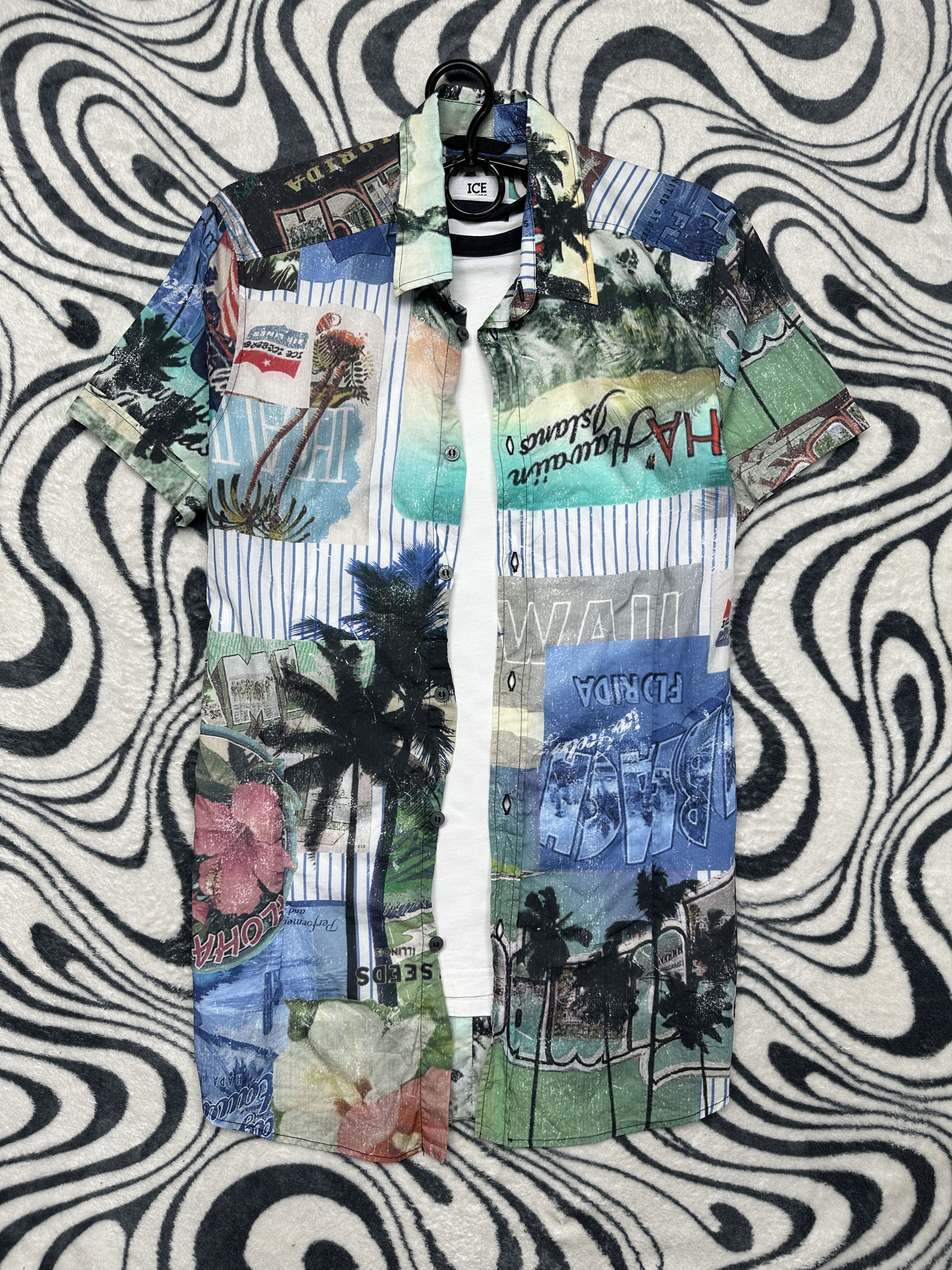 Iceberg Mens Hawaiian Shirt Full Printed