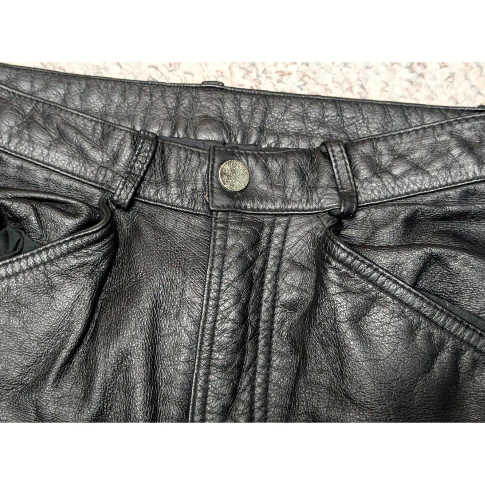 Vintage VINTAGE Wilsons Leather 30x32 Black Carpenter Pants Men XS? Size US 30 / EU 46 - 4 Thumbnail