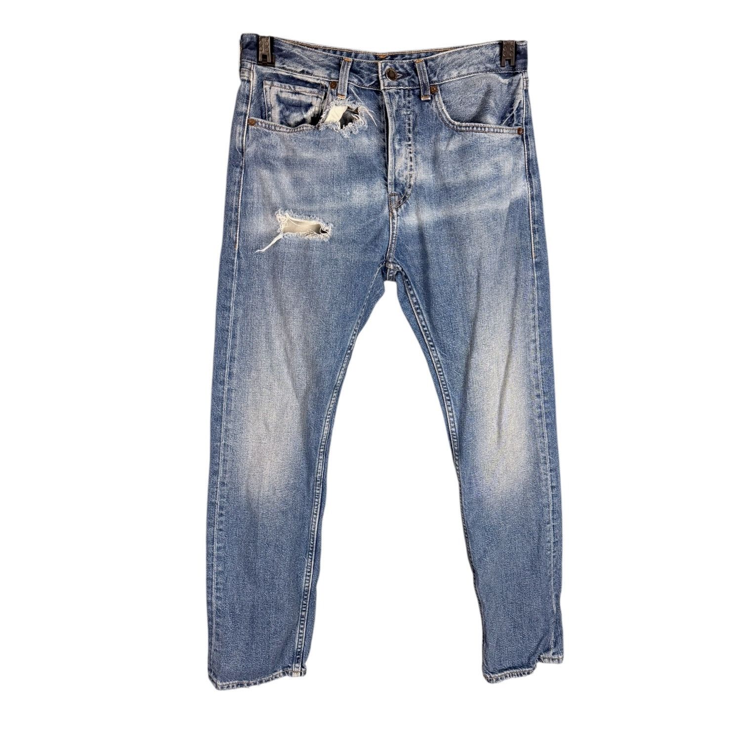 Levi's Men's Levi's Made & Crafted Cropped Distressed Jeans 33x29 Size US 33 - 1 Thumbnail