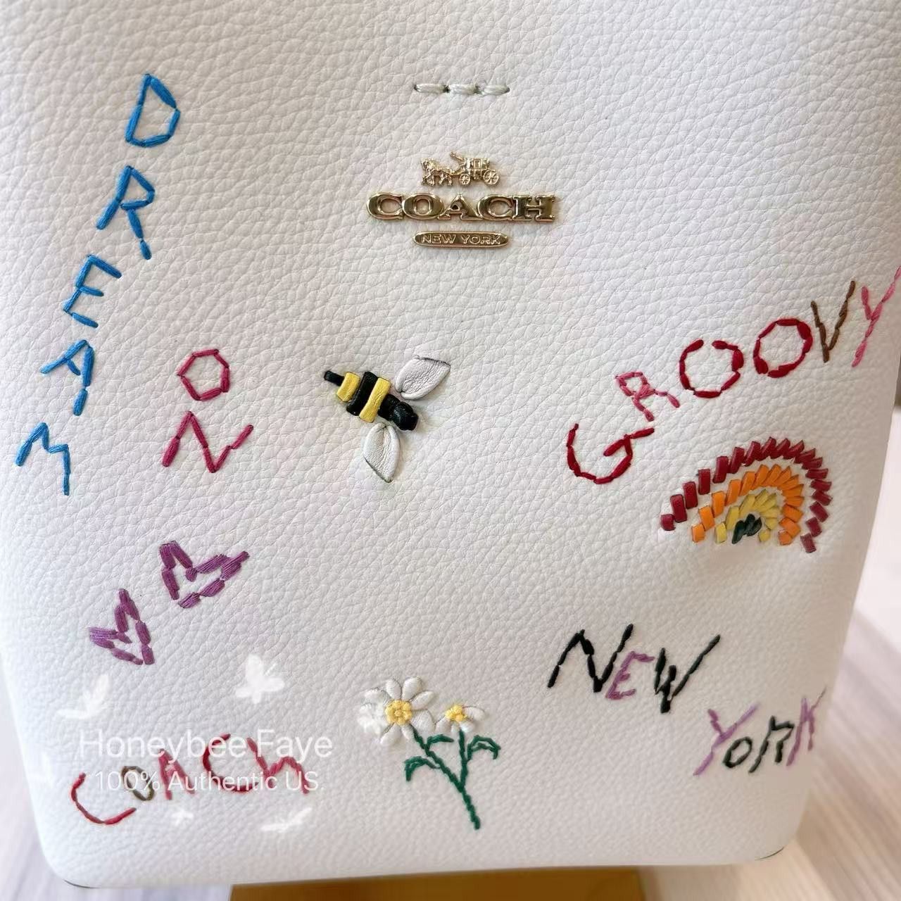 Coach Small Town Bucket Bag With Diary Embroidery C8282 Size ONE SIZE - 13 Thumbnail