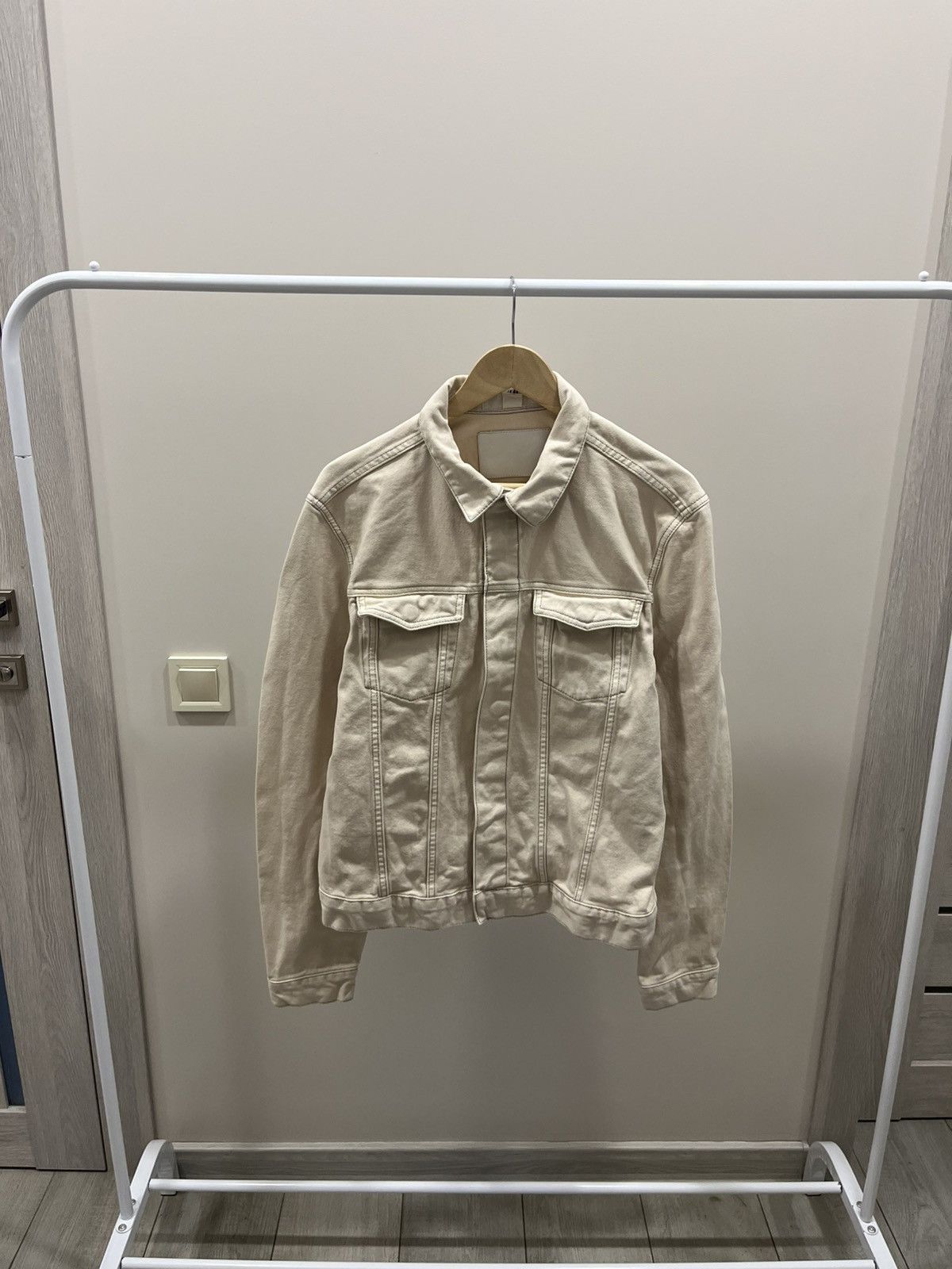 H&M H&M Cream Corduroy Light Jacket Size US L / EU 52-54 / 3 - 1 Thumbnail