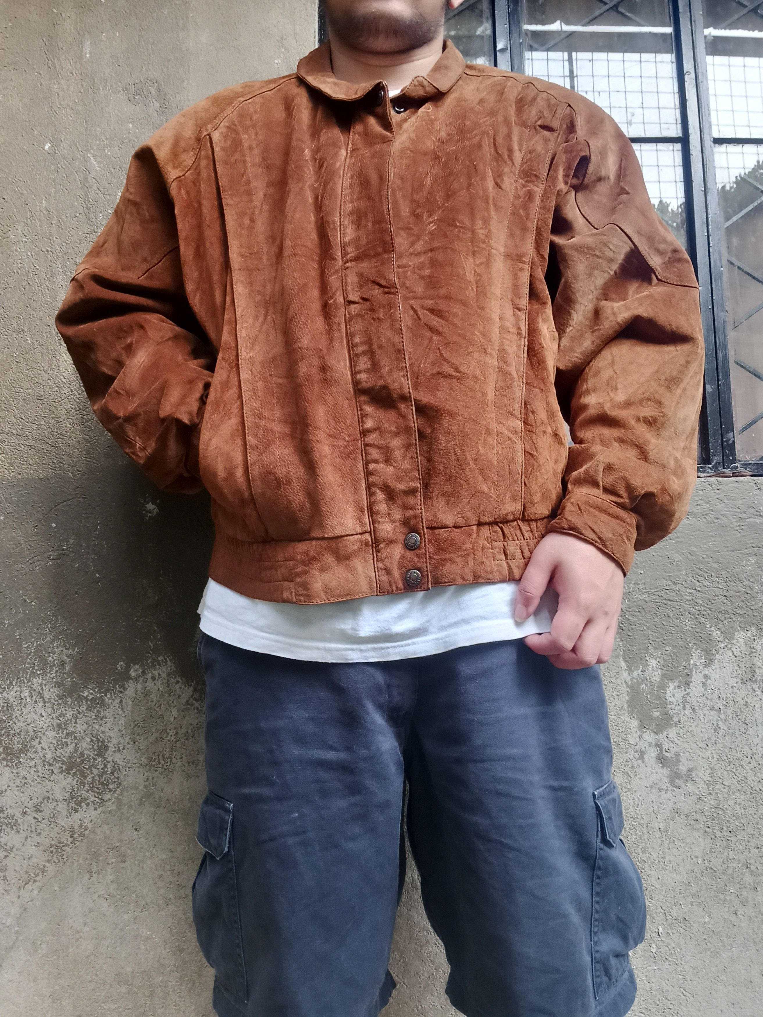 Levi's × Vintage Vintage Brown Levis Suade Leather Jacket Size US L / EU 52-54 / 3 - 11 Thumbnail