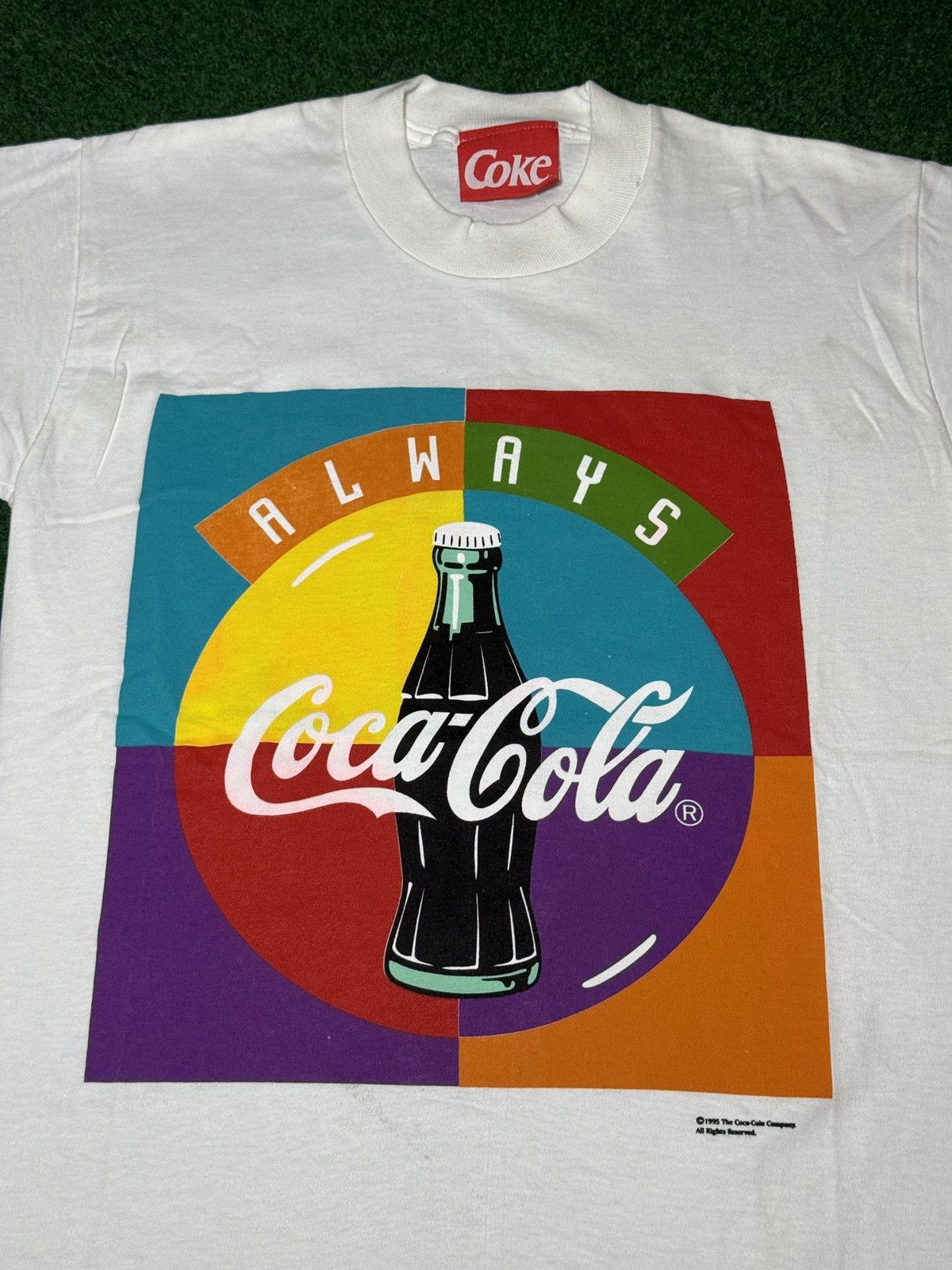 Coca Cola Vintage 90s Coke Pop Art Coca Cola Youth XL 18x27 T Shirt Size US S / EU 44-46 / 1 - 2 Thumbnail