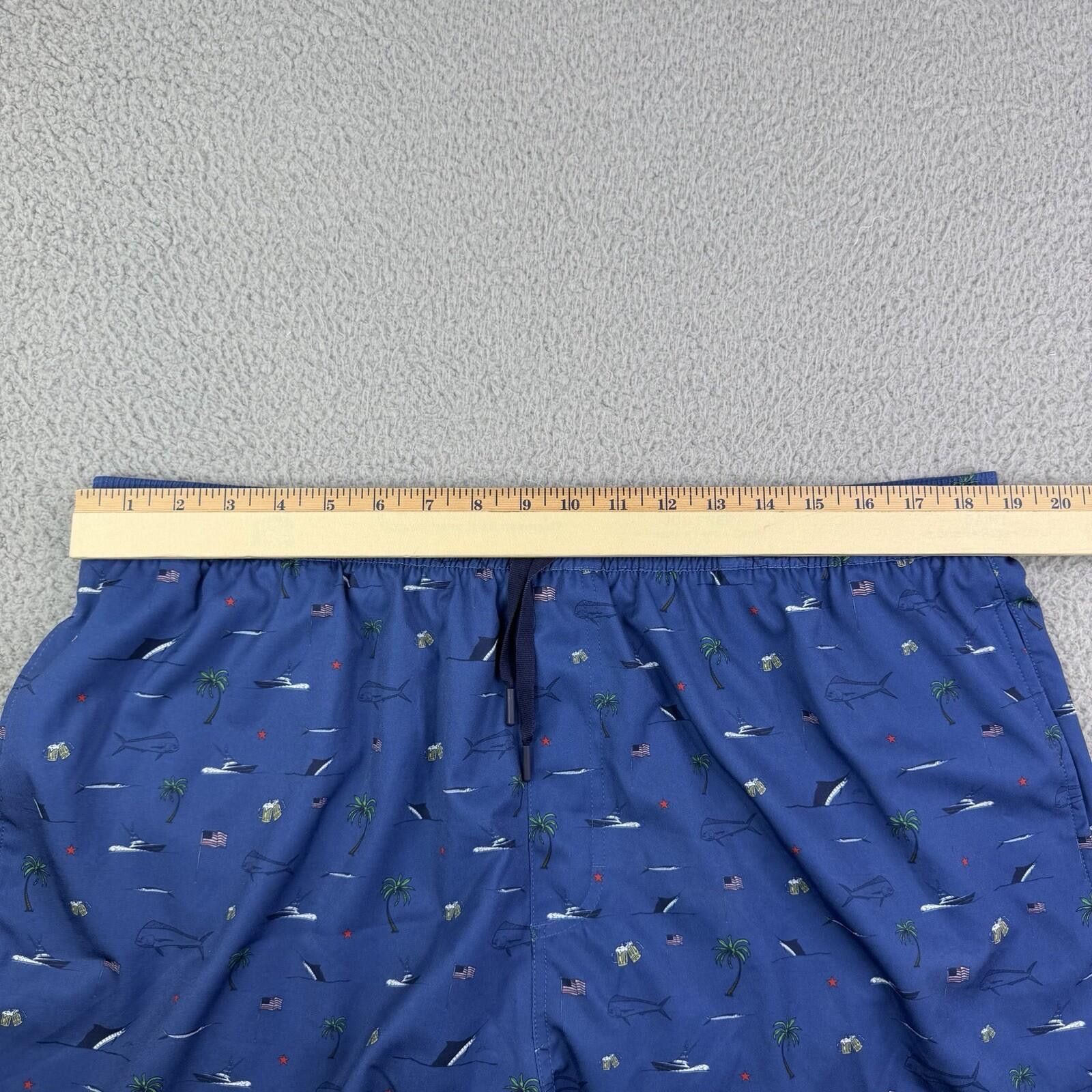 Other Huk Blue Swim Trunks Tropical USA Men's XXL Performance Size US 40 / EU 56 - 6 Thumbnail