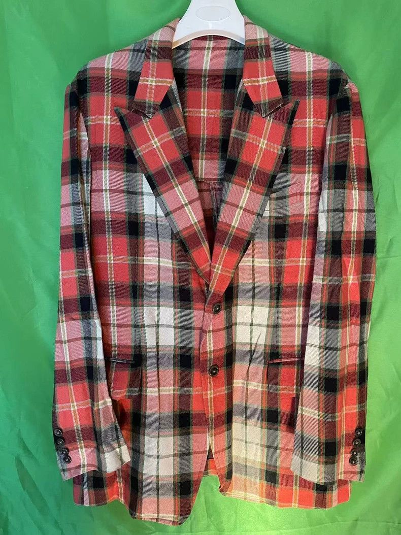 Y's for Men Y's For Men size 3 2004ss Plaid blazer Size 38R - 1 Thumbnail
