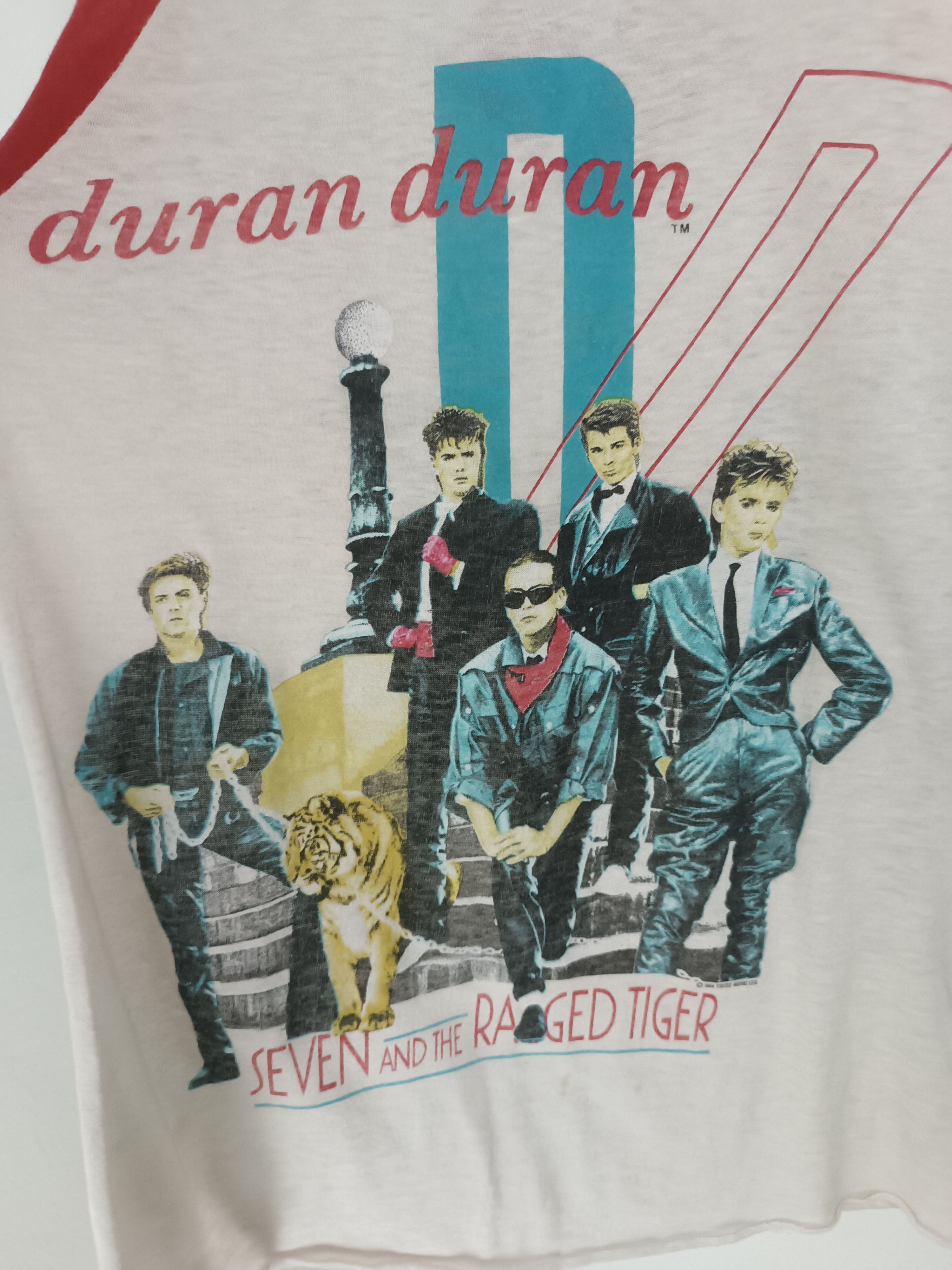 Vintage VINTAGE '84 DURAN DURAN 7 RAGED TIGER FADED 3Q TEE VERY RARE Size US S / EU 44-46 / 1 - 7 Thumbnail