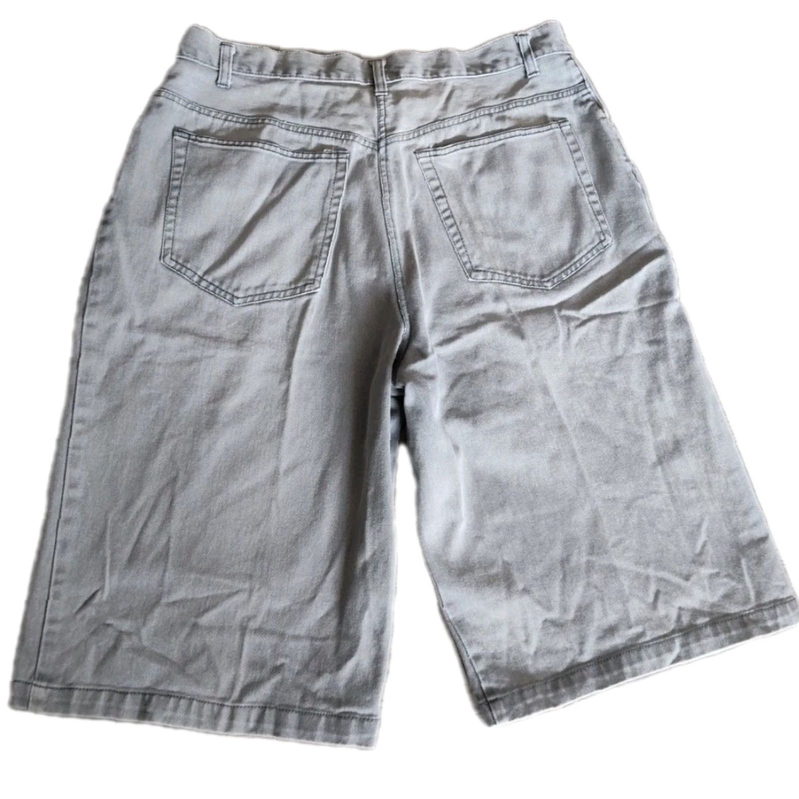 JNCO VINTAGE Wicked Denim Bermuda Shorts Men's 38 Light Blue Baggy Hip Hop 90s Y2K Size US 38 / EU 54 - 2 Thumbnail