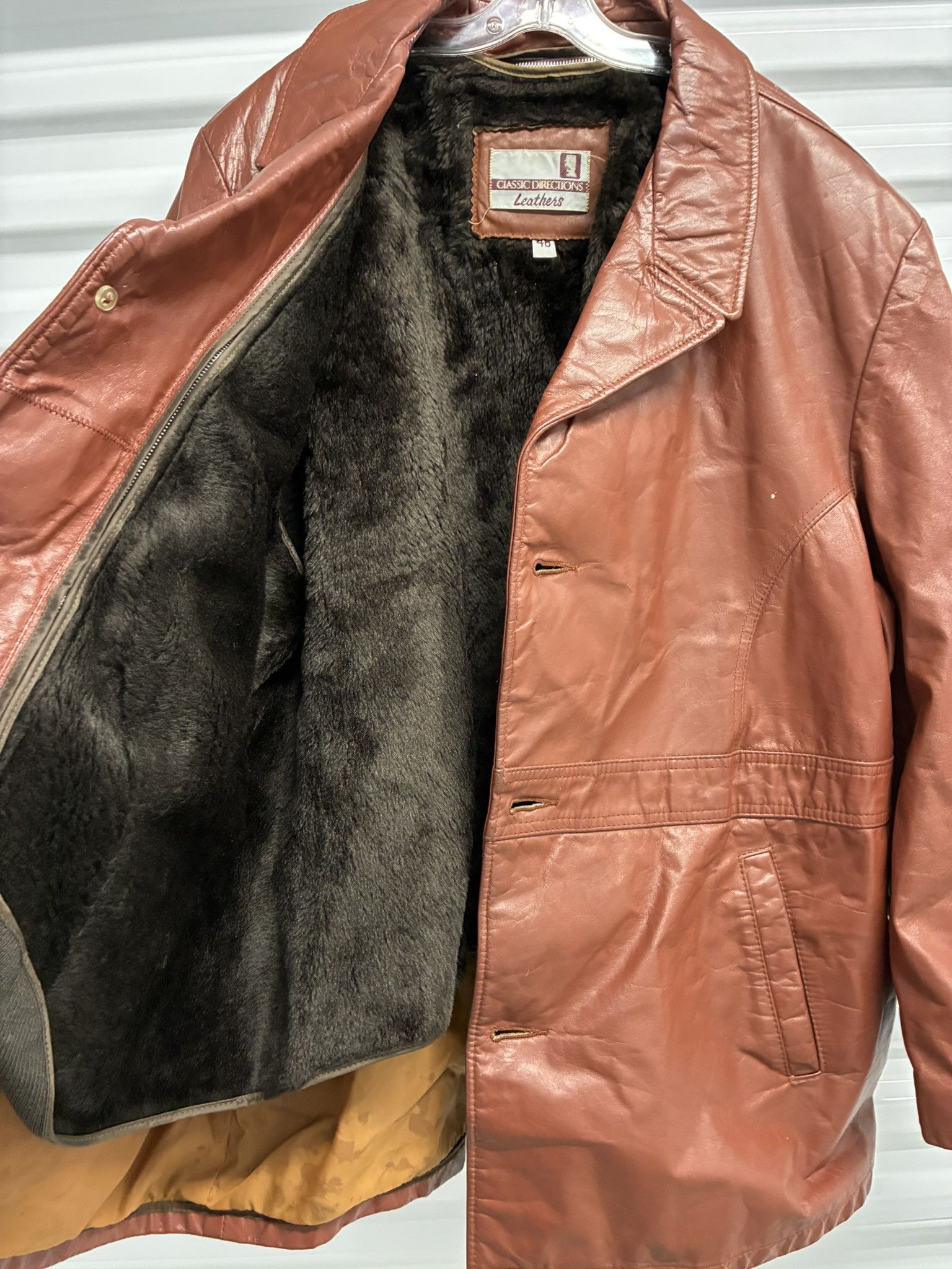 Other Classic Directions Jacket Brown Leather Faux Fur Size 46 Size US XL / EU 56 / 4 - 5 Thumbnail