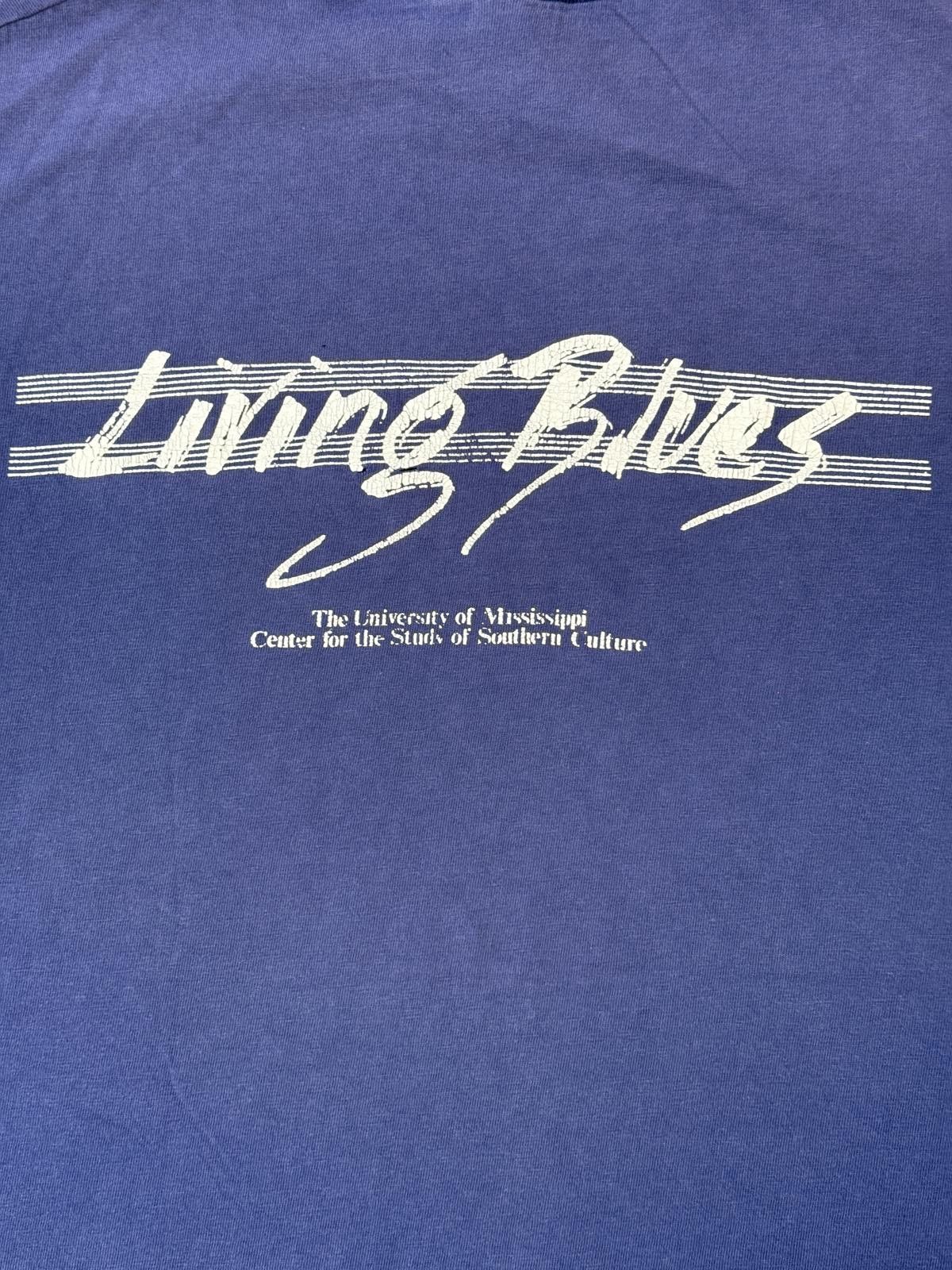 Hanes VTG Living Blues T-shirt University of Mississippi Tee - L Size US L / EU 52-54 / 3 - 5 Thumbnail