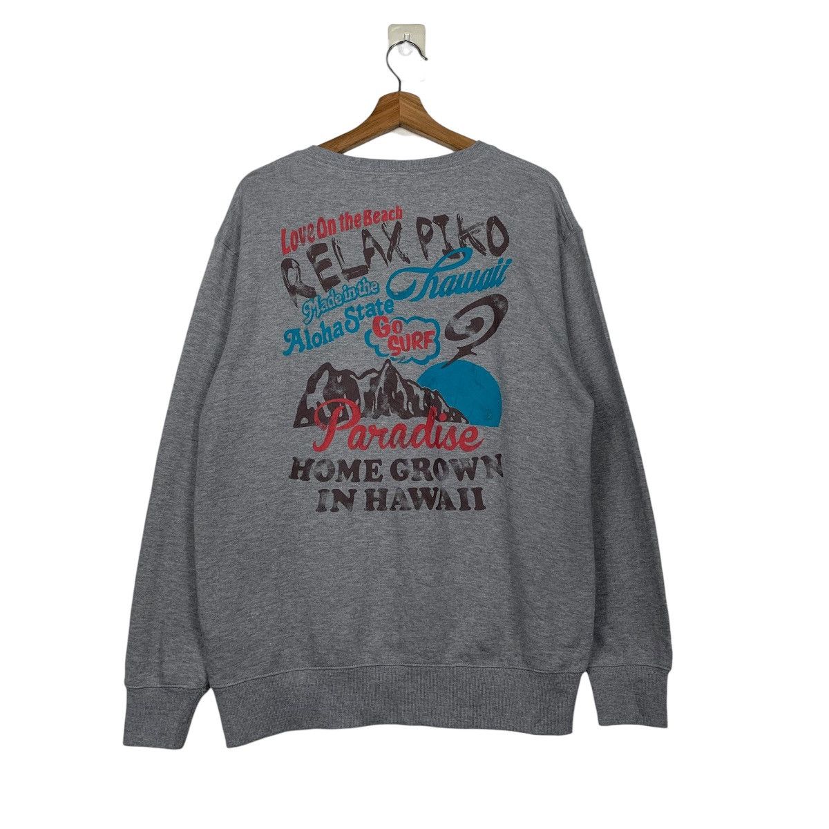 Japanese Brand Piko Hawaiian Surf Crewneck Sweatshirt Size US M / EU 48-50 / 2 - 7 Thumbnail