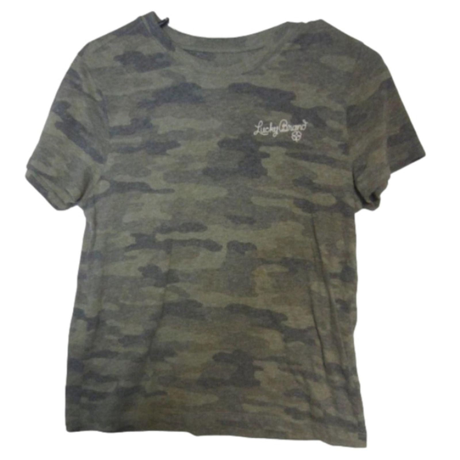 Lucky Brand Camo Print Crew Neck Short Sleeve T-Shirt Lucky Brand Small Size S / US 4 / IT 40 - 2 Thumbnail