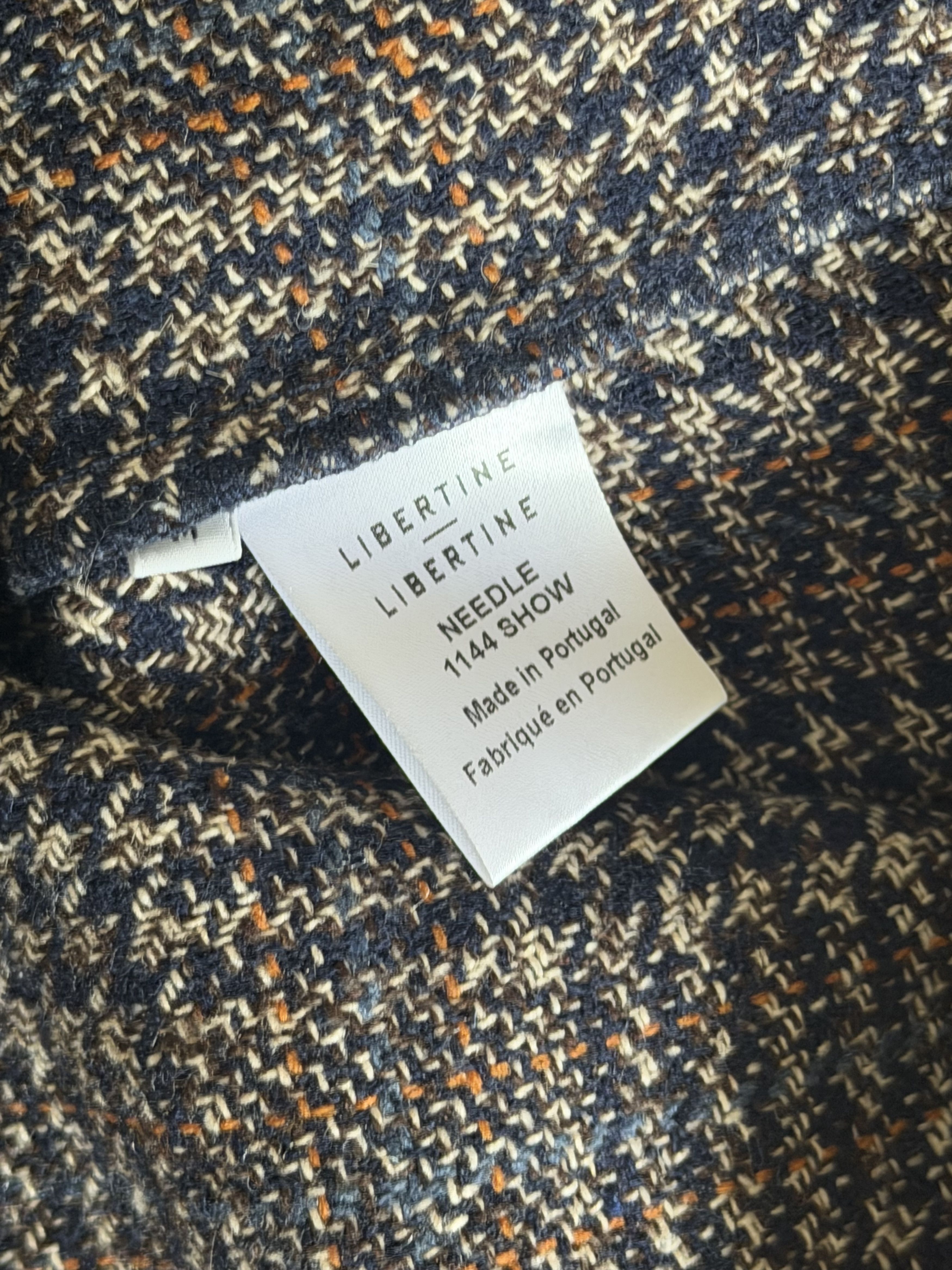 Libertine-Libertine Brown Blue Orange Plaid Flannel Shirt Jacket Size US L / EU 52-54 / 3 - 5 Thumbnail