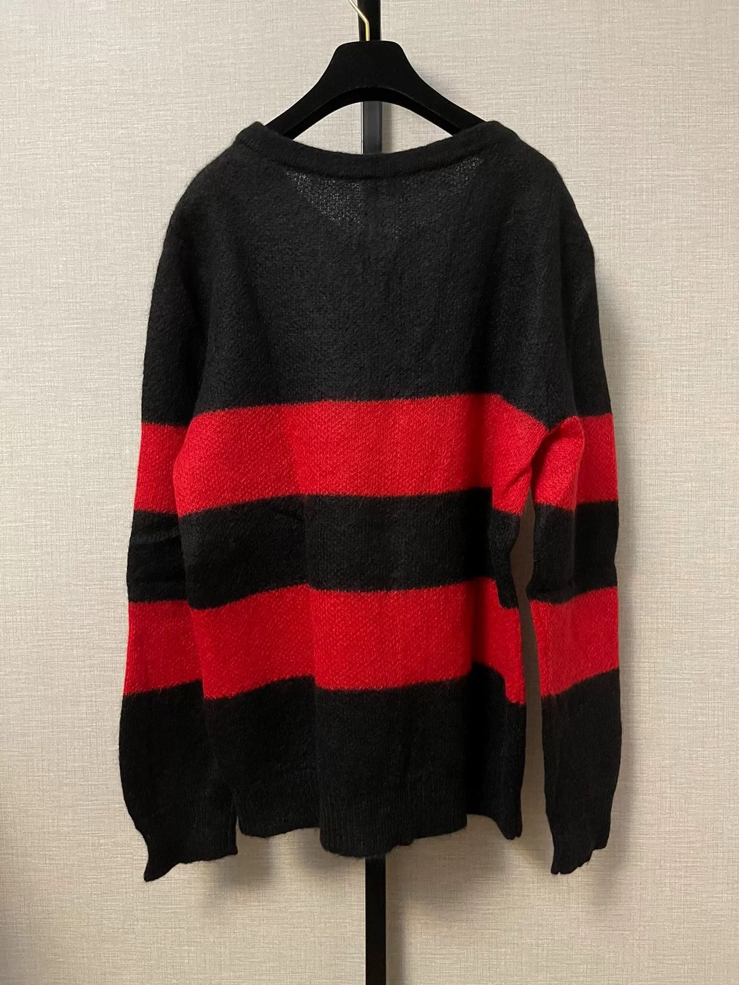 Saint Laurent Paris Saint Laurent Oversized Striped Mohair Sweater. Size US XL / EU 56 / 4 - 2 Thumbnail