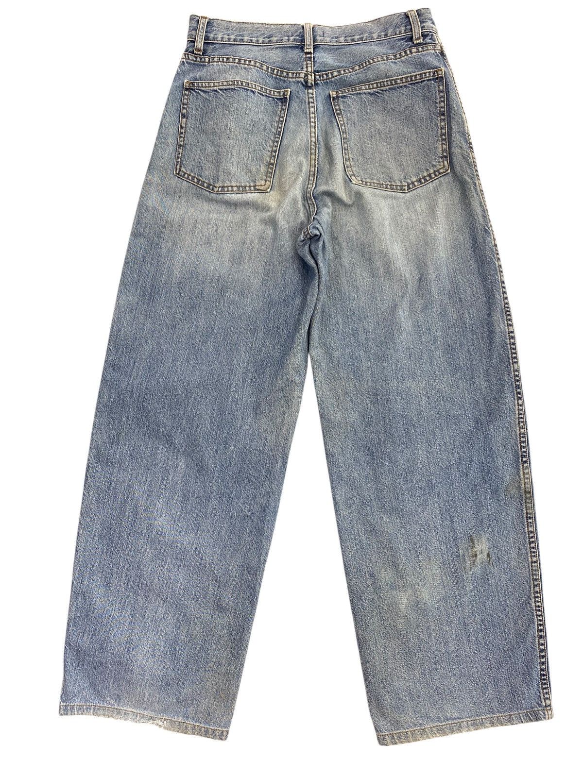 Uniqlo Uniqlo Brand Acid Blue Wash Style Baggy Jeans Size US 28 / EU 44 - 3 Thumbnail