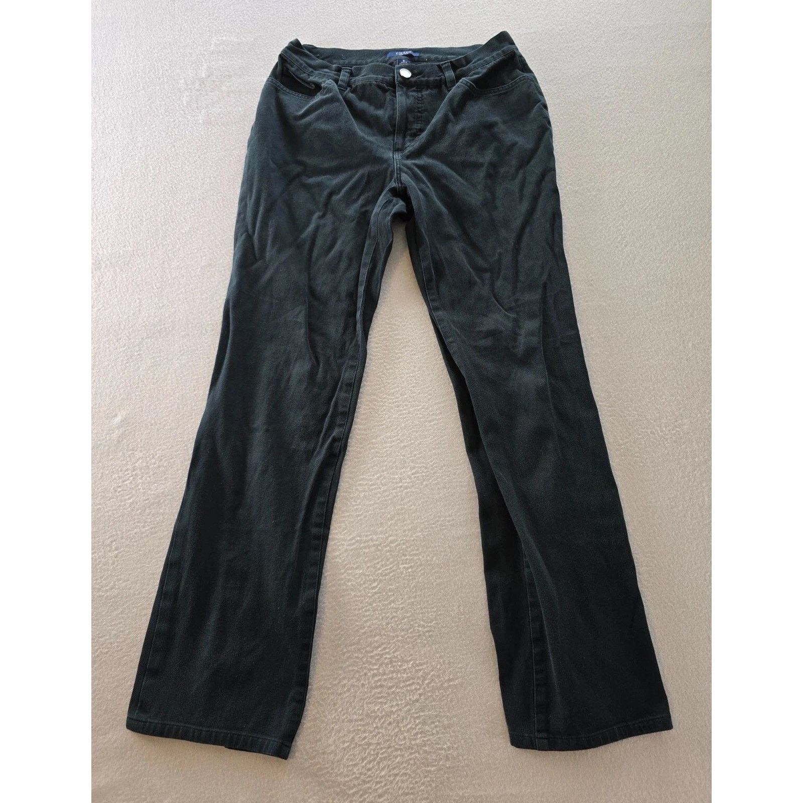 Chaps Chaps Jeans Womens Size 6 Black Denim Stretch Reg Straight Size 28" / US 6 / IT 42 - 1 Thumbnail