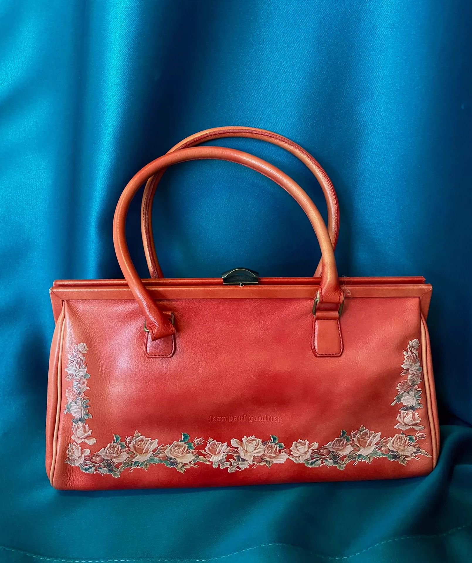 バッグ Jean-Paul GAULTIER rose embroidery bag Jean-Paul GAULTIER - JPG ゴルチエ ハンドバッグ ワン