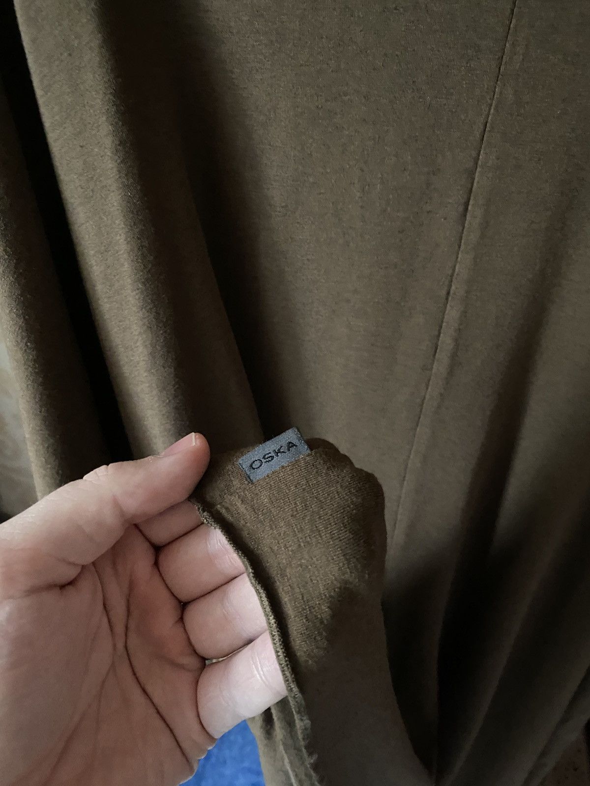 OSKA OSKA Asymmetric Avant-Gard Brown designer dress Size XL / US 12-14 / IT 48-50 - 9 Thumbnail