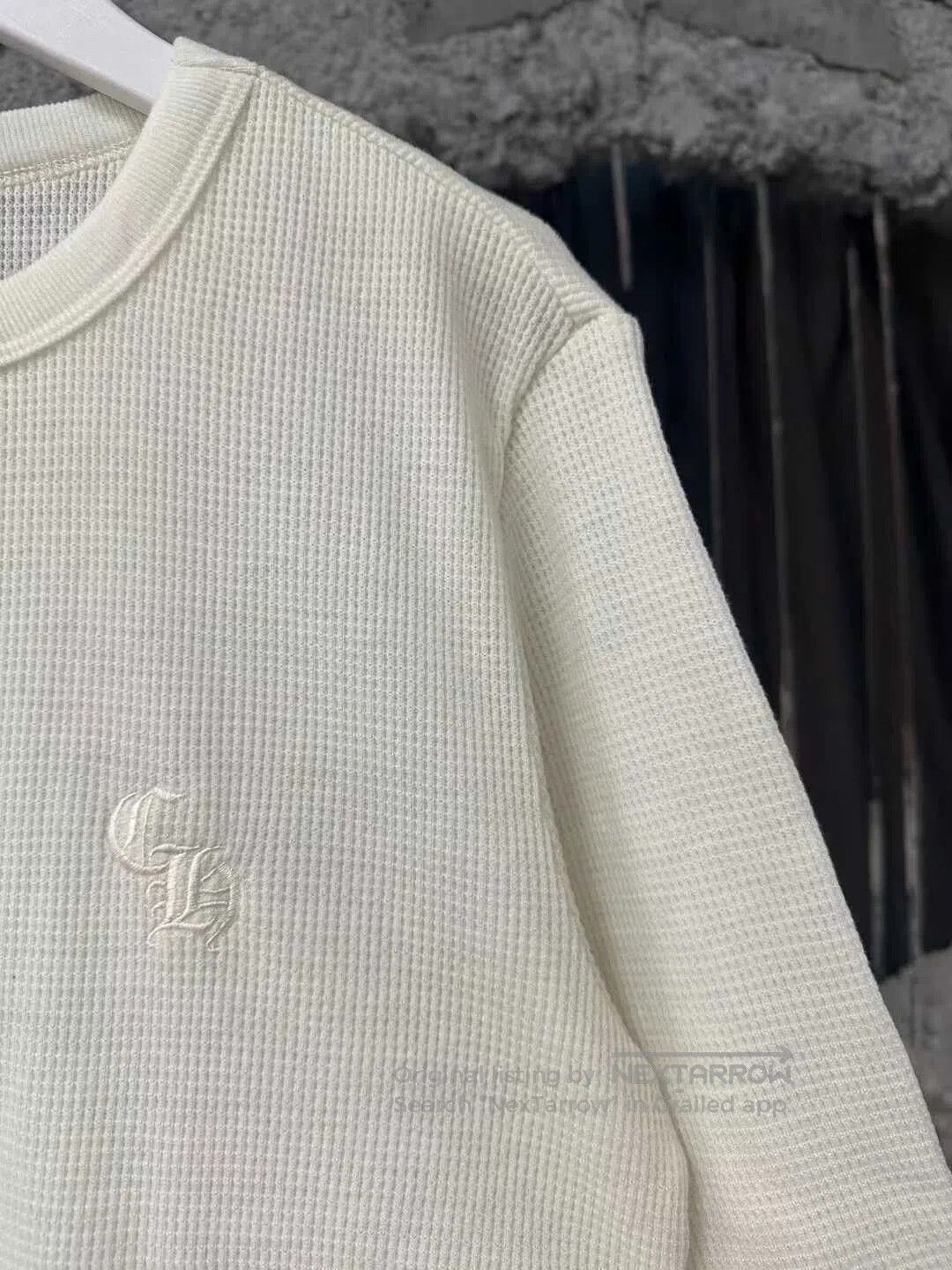 Chrome Hearts Chrome Hearts Waffle Cream Three-Quarter Sleeve Top. Size US S / EU 44-46 / 1 - 4 Thumbnail