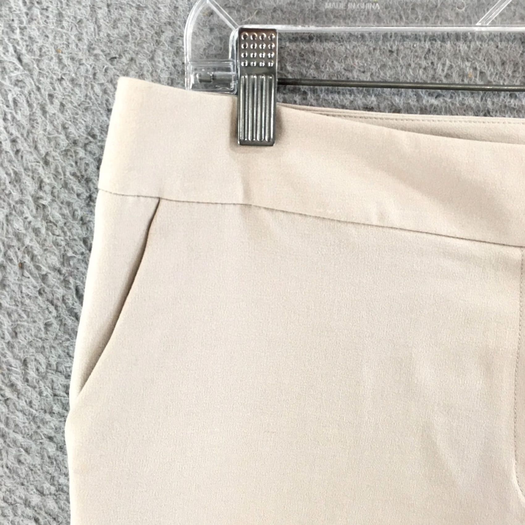 Calvin Klein Calvin Klein Pants Womens 10 Classic Fit Beige Straight Leg Dress Slacks Zip Fly Size 32" / US 10 / IT 46 - 3 Thumbnail