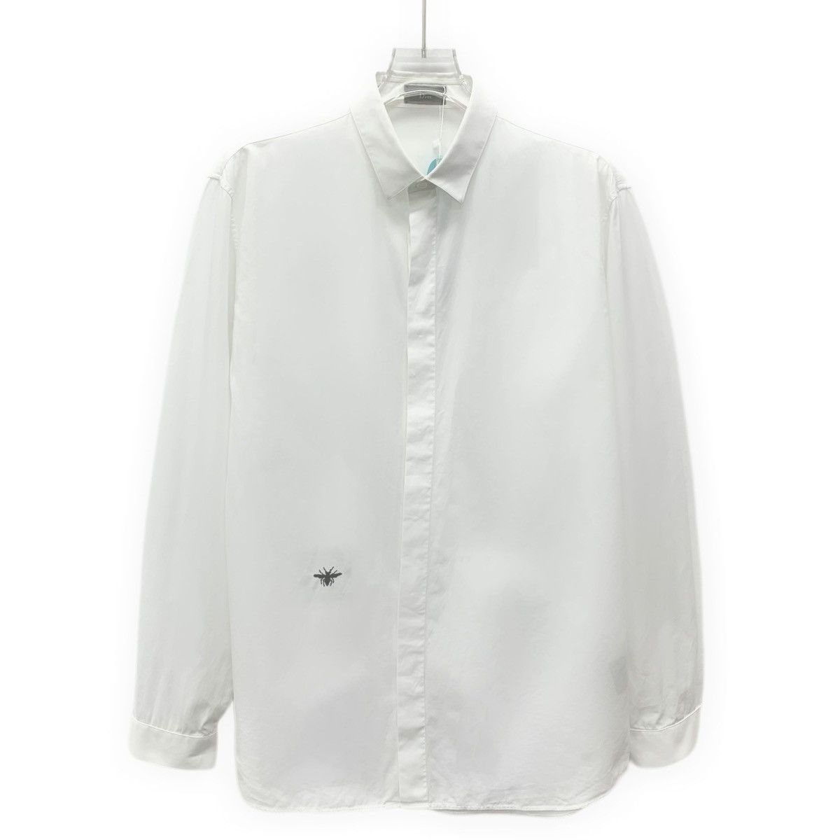 Dior Dior Bee Embroidered Cotton Lapel Long Sleeve Shirt K26WX Size US S / EU 44-46 / 1 - 1 Thumbnail