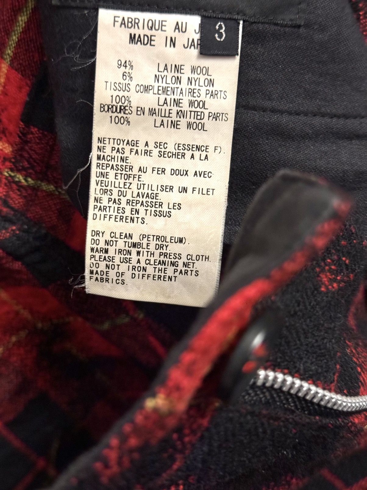 Yohji Yamamoto yohji yamamoto grunge check pants 3 jp Size 27" / US 4 / IT 40 - 3 Thumbnail