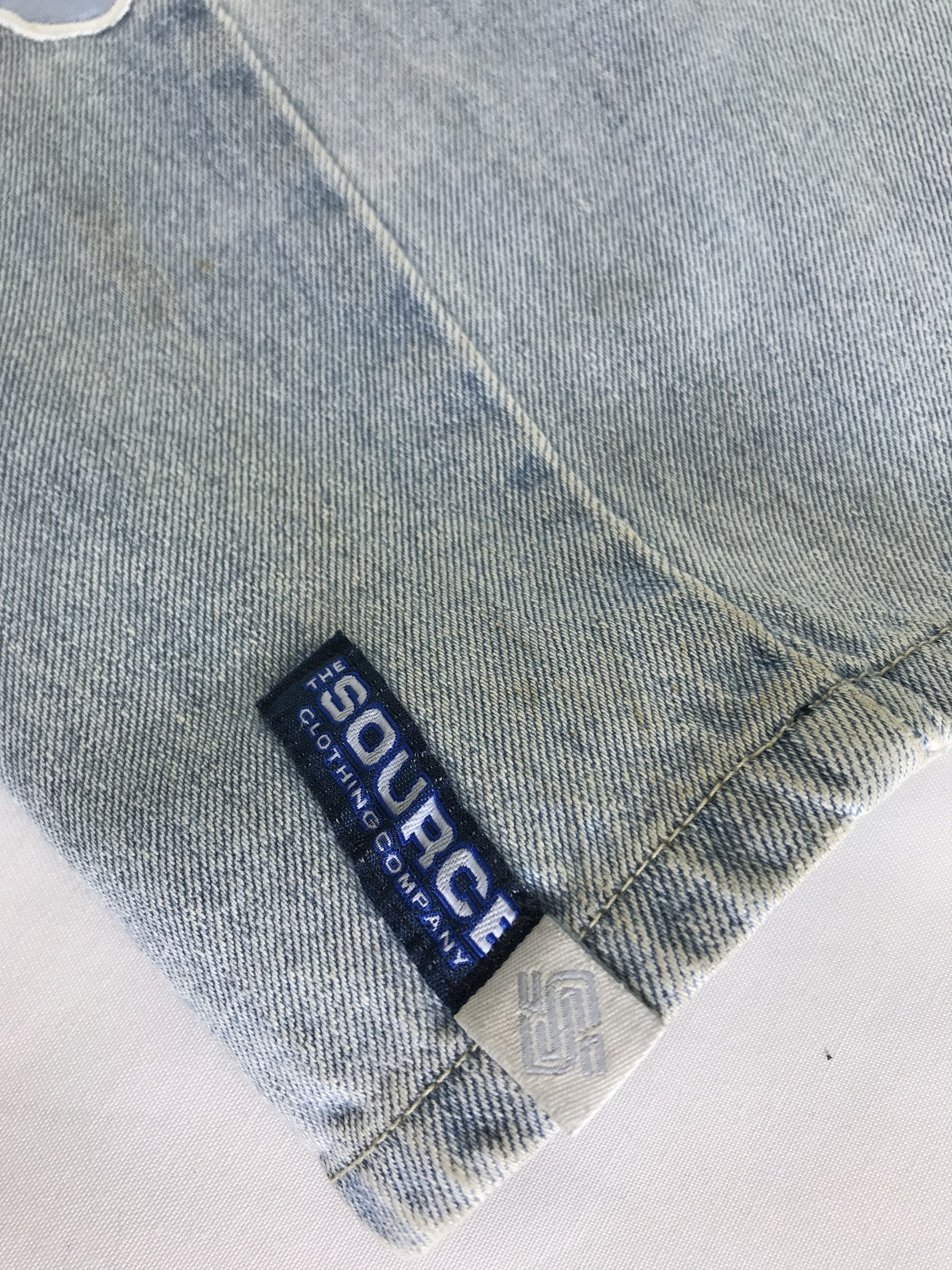 Japanese Brand Vintage Source DNM Patched Wide Baggy Jeans Size US 34 / EU 50 - 13 Thumbnail