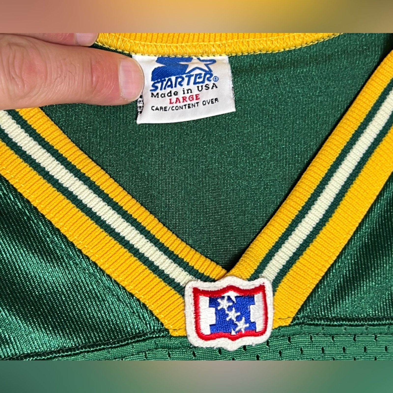 Starter Vintage 90s Green Bay Packers STARTER jersey Men MADE IN USA Size US L / EU 52-54 / 3 - 5 Thumbnail