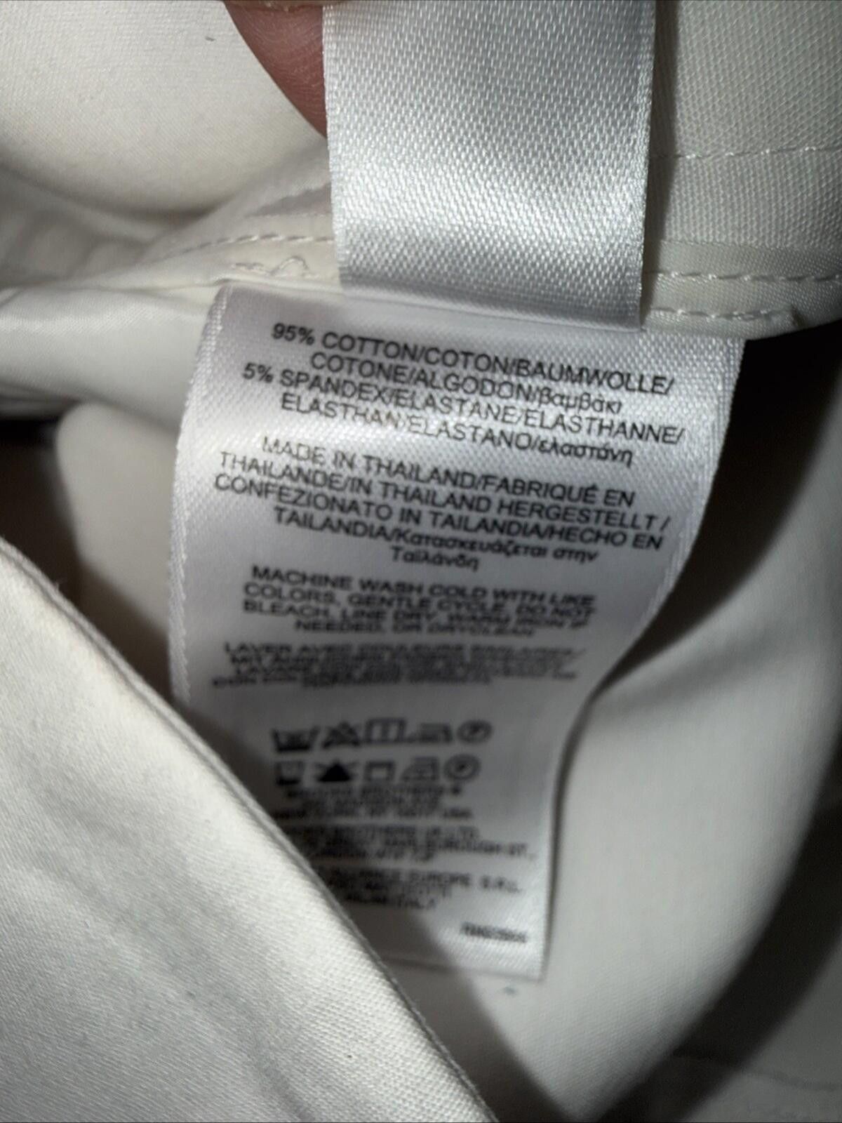 Brooks Brothers Brooks Brothers Ankle Pants Womens White Lucia Fit Stretch Size 26" / US 2 / IT 38 - 8 Thumbnail