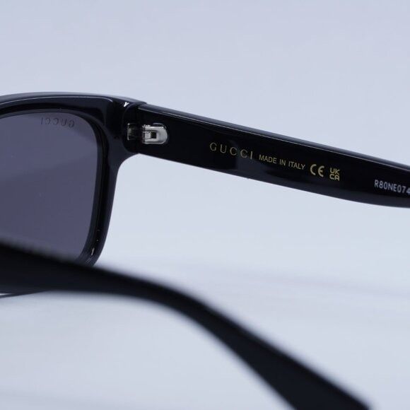 Gucci 🕶️ New Gucci GG1716S 001 Sunglasses - Black Frame, Grey Size ONE SIZE - 7 Thumbnail