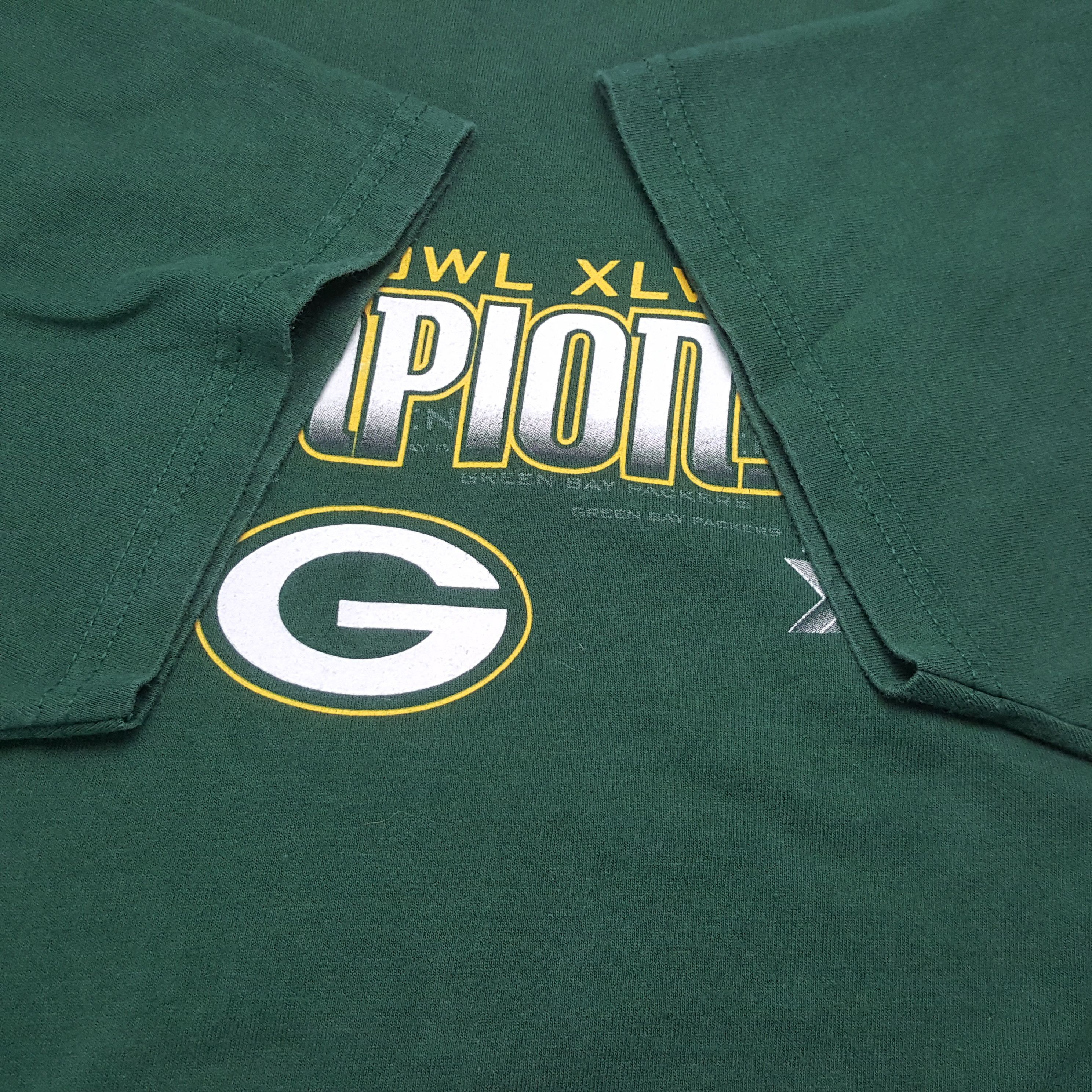 NFL × Vintage Vintage Super Bowl XLV CHAMPIONS NFL Team T-shirt C285N15 Size US L / EU 52-54 / 3 - 7 Thumbnail