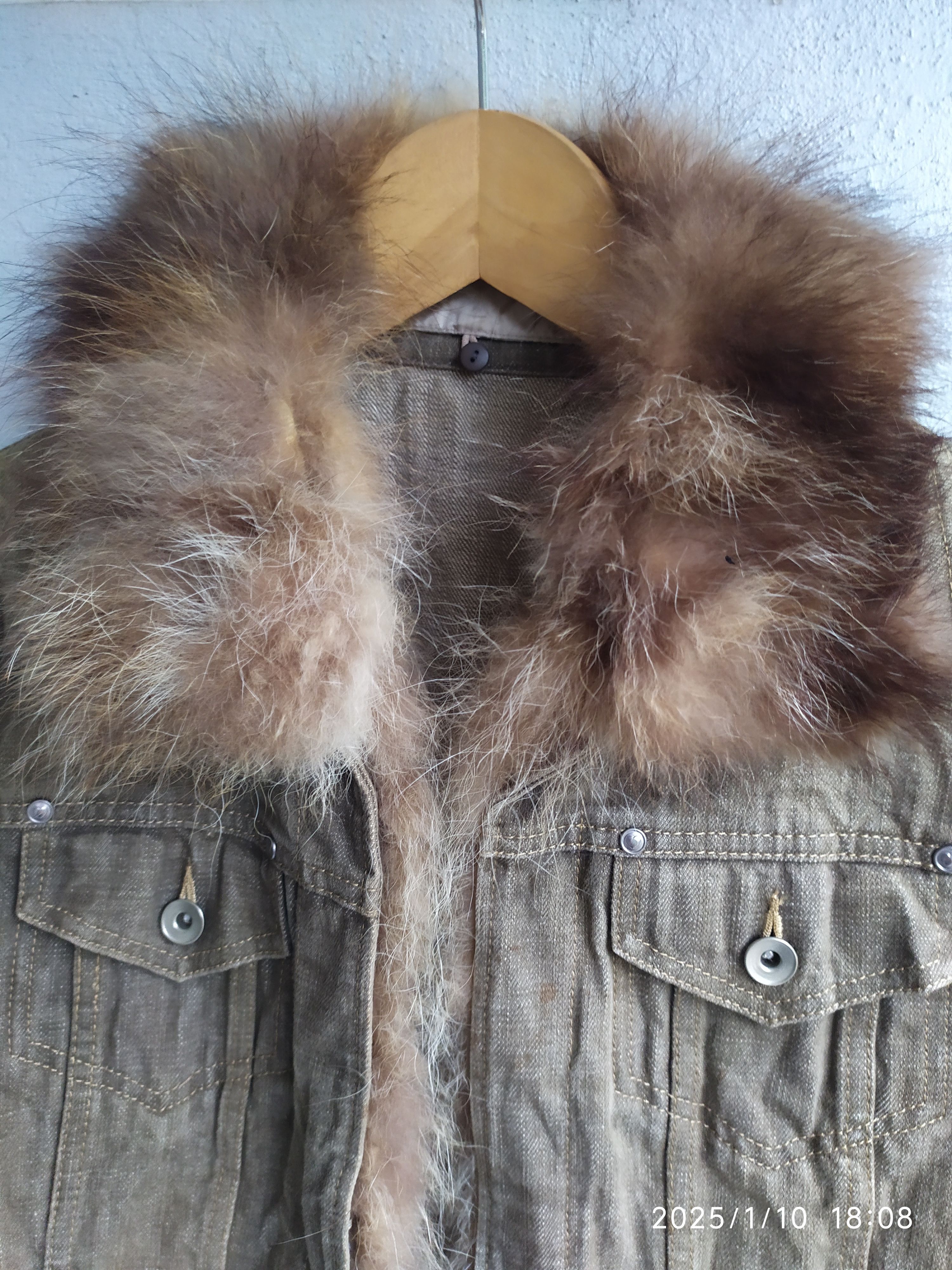 If Six Was Nine × Japanese Brand × Le Grande Bleu (L.G.B.) Japanese Brand Denim fur Jacket Size S / US 4 / IT 40 - 6 Thumbnail