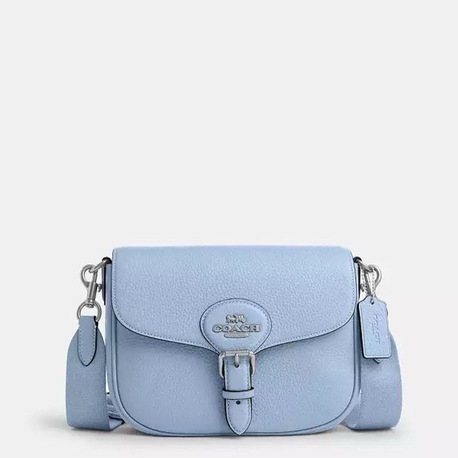 Coach NWT COACH Amelia Saddle Bag Shoulder Bag CP107 bluebell Size ONE SIZE - 5 Thumbnail