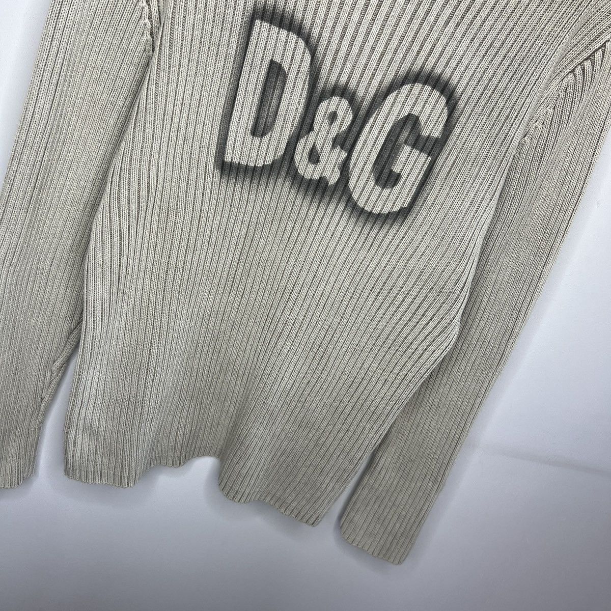 20471120 × Dolce & Gabbana × If Six Was Nine Washed Dolce Gabbana Style Knit Sweater Thrashed Y2K Size US M / EU 48-50 / 2 - 3 Thumbnail