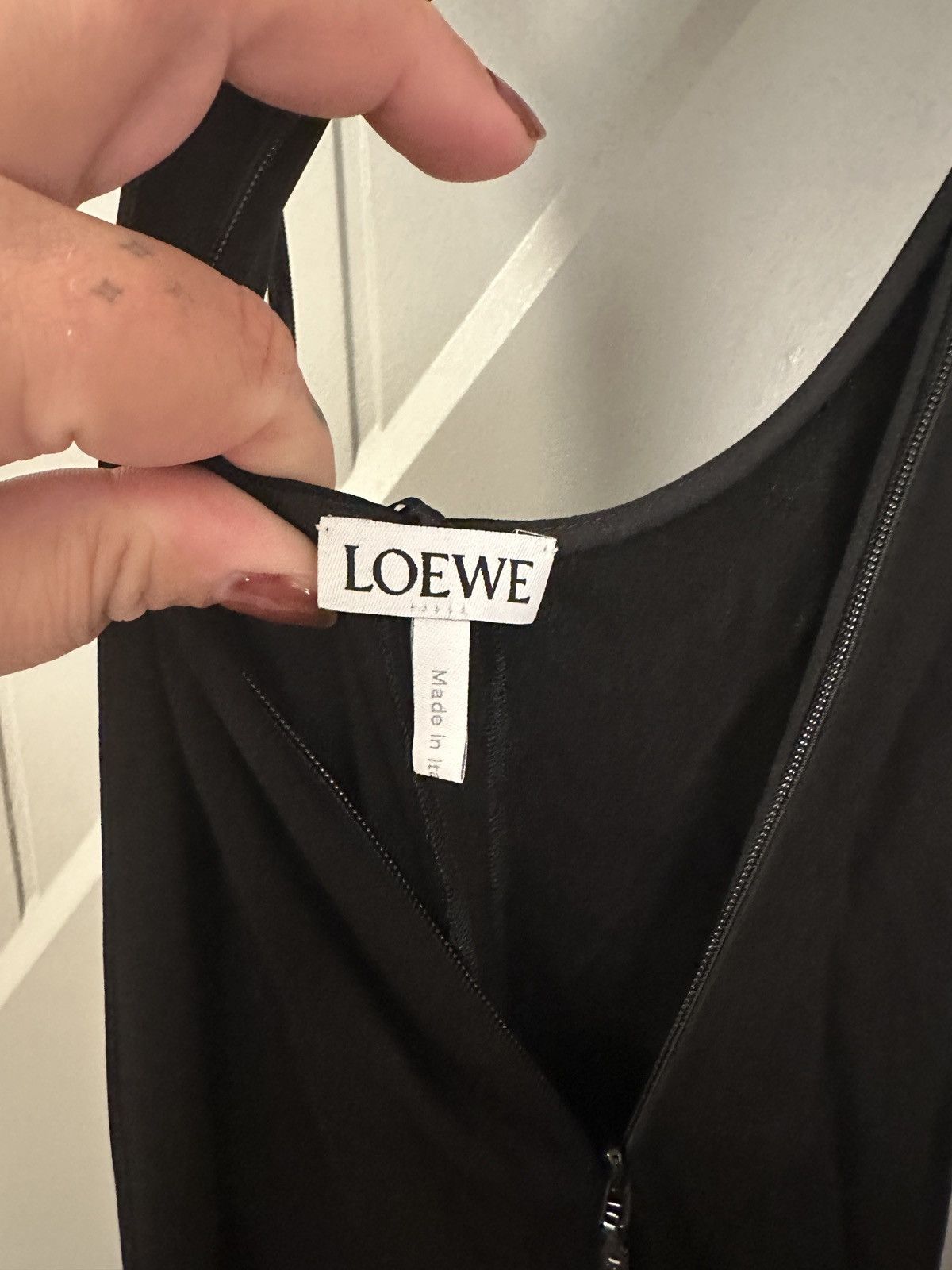Loewe Loewe Black Maxi Dress with Feather Detail Size XXS / US 00 / IT 34 - 5 Thumbnail